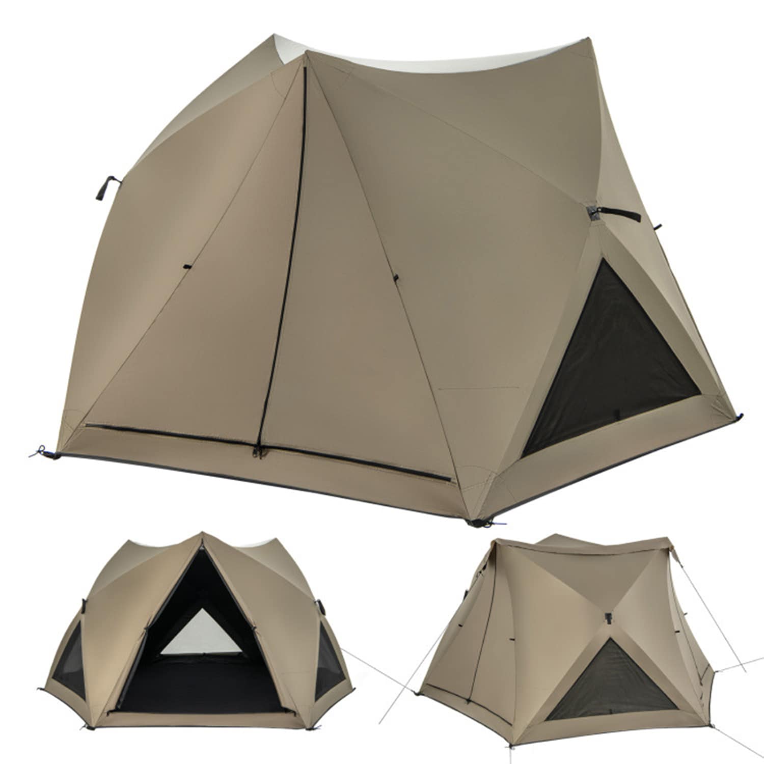 Mondawe Camping Tents Polyester 4 Person Tent MO NP11708GN at Lowes