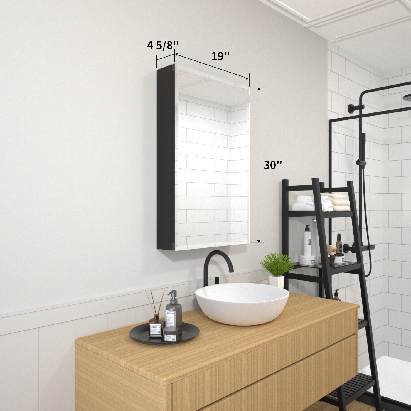 TaiMei MMC1930-BL Bathroom-Medicine-Cabinets - View #3