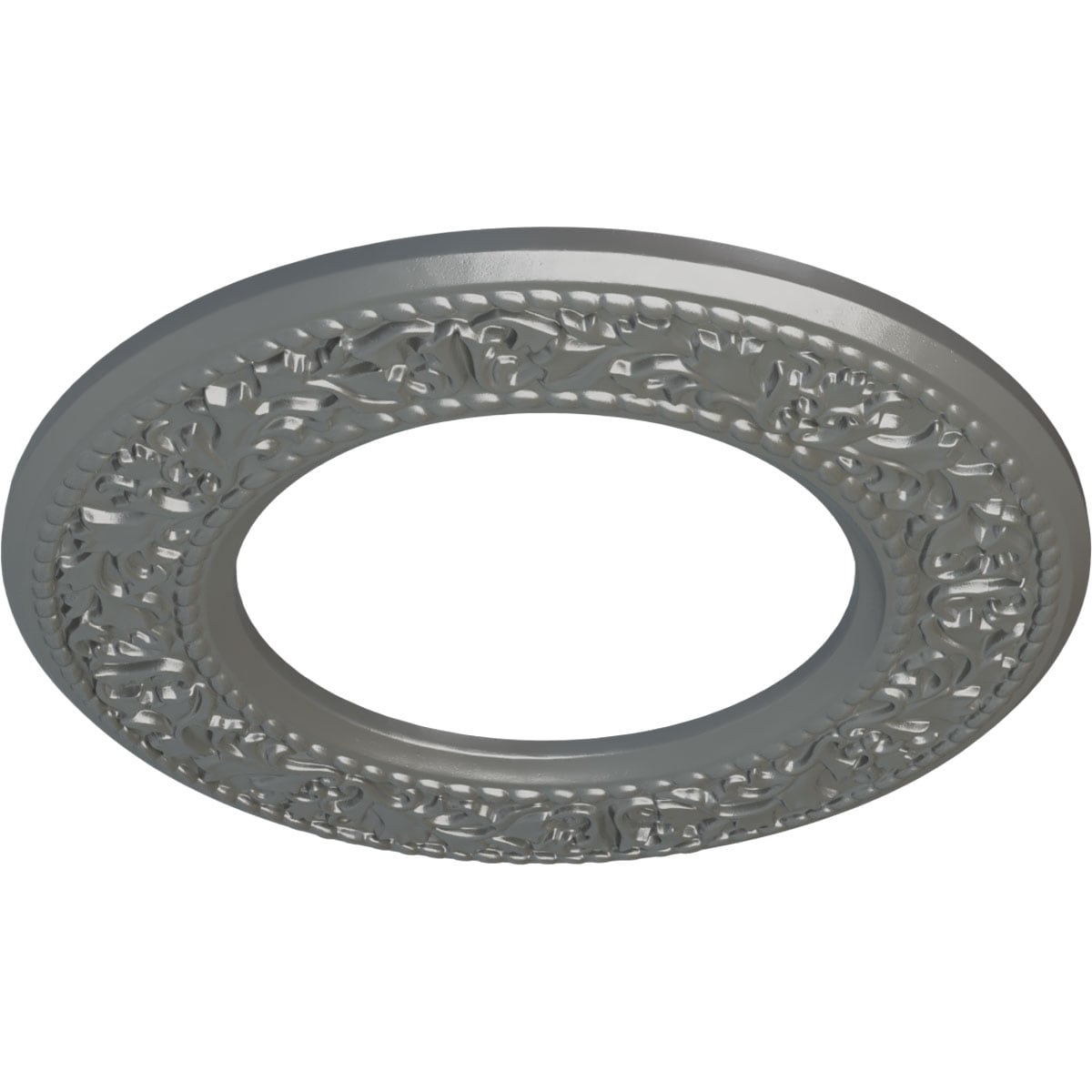 Silver Polyurethane Blackthorn Ceiling Medallion
