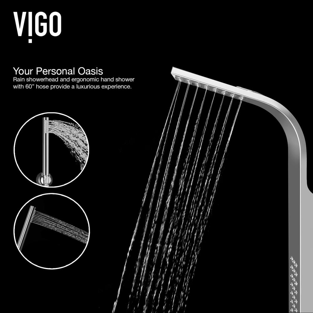 VIGO VG08009CH Showerhead-Bar-Panels - View #5