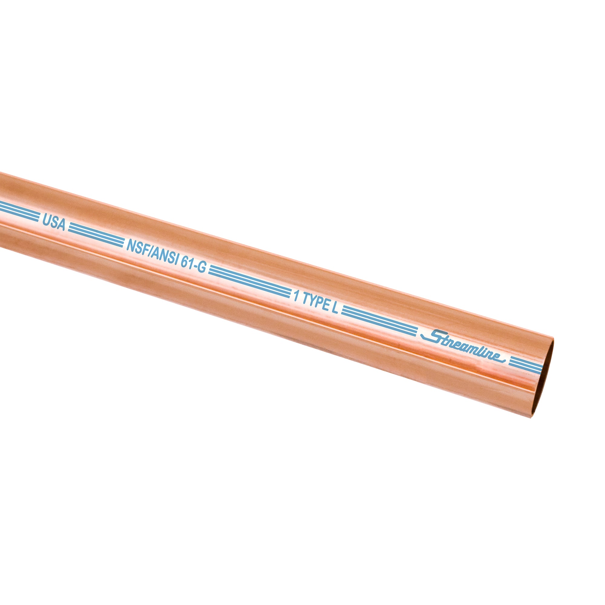 Utility Grade Copper Tubing UT10010-1 Mueller Streamline 5/8 In OD x 10 Ft 