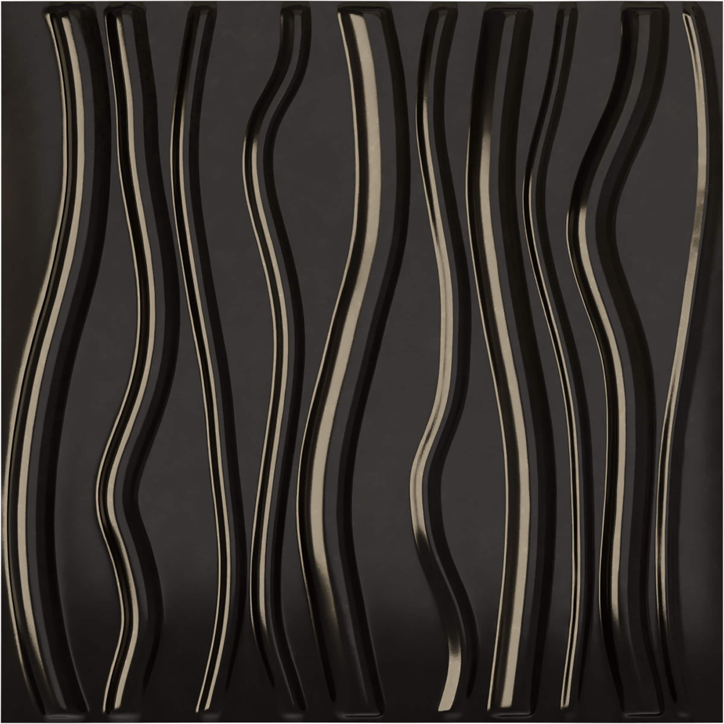 Ekena Millwork WP20X20JAECA 19-5/8-in x 19-5/8-in Embossed Paintable/Stainable Black PVC Abstract Wall Panel ( 2.67-sq ft )