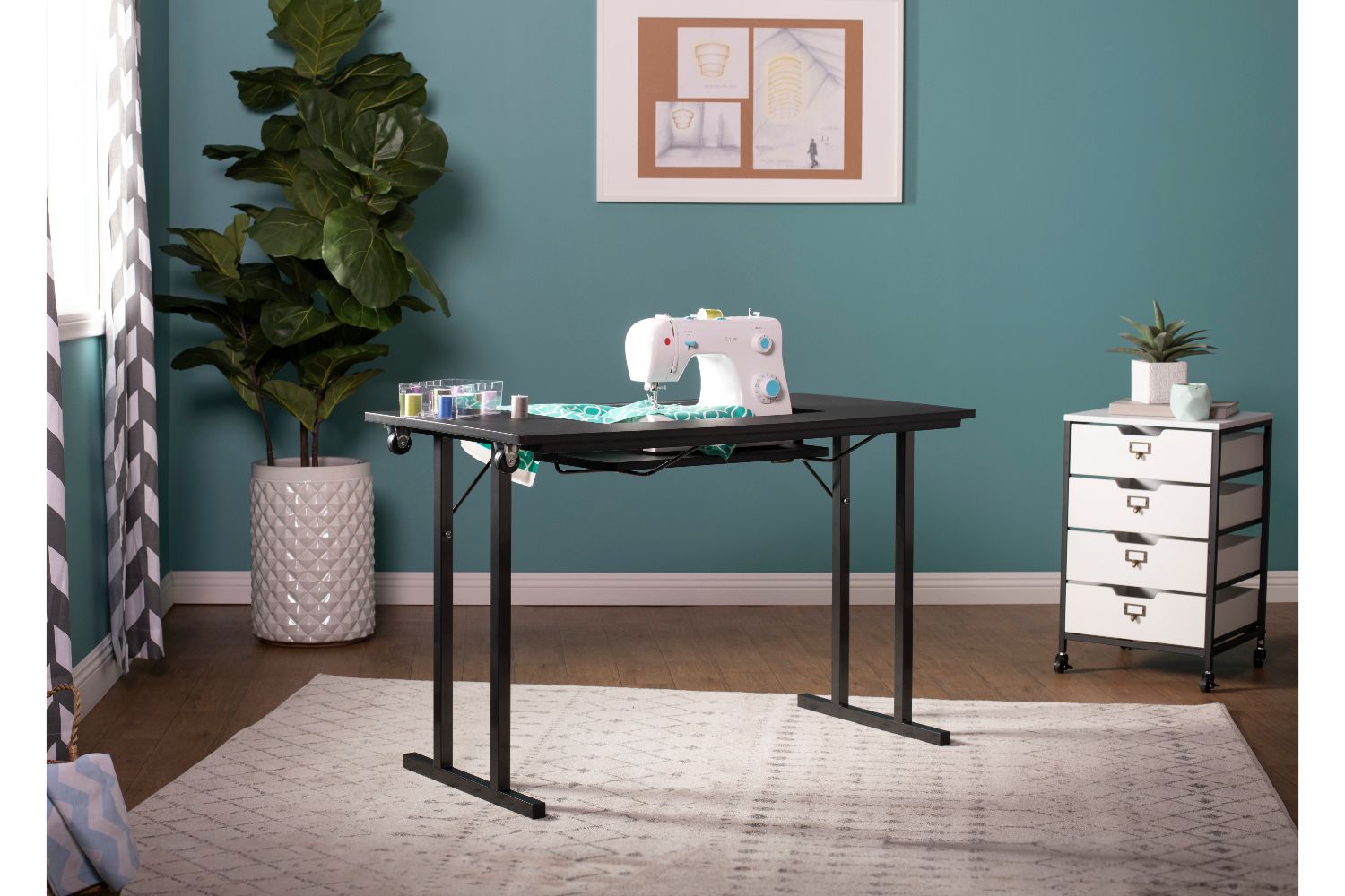 SewStation 201 Sewing Table by SewingRite, Black - Black