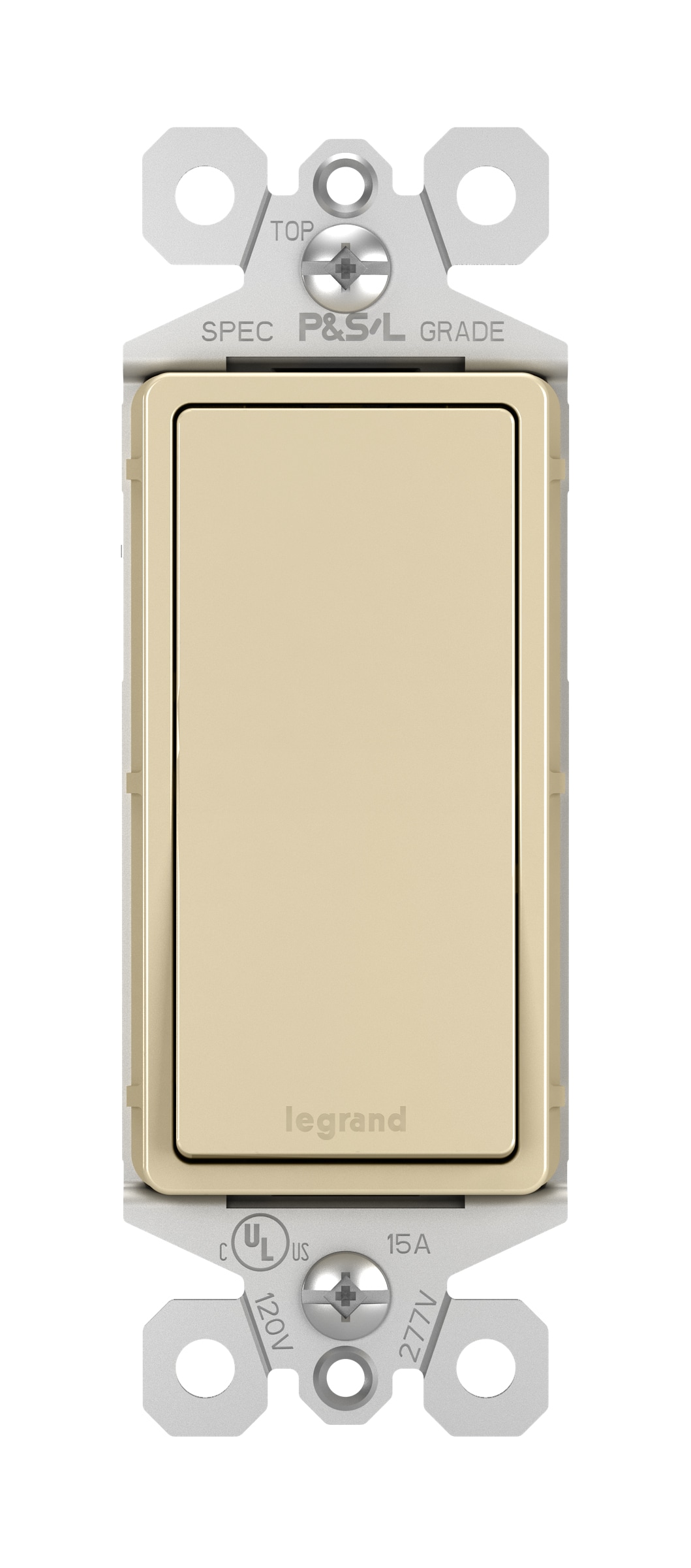 Legrand TM873ICC10 radiant 15-amp Single-pole/3-way Rocker Light Switch , Ivory