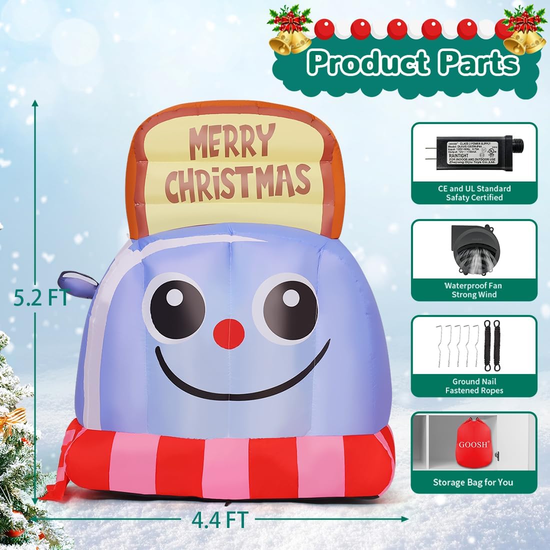 GOOSH DJ-SD-27275 Christmas-Inflatables - View #5