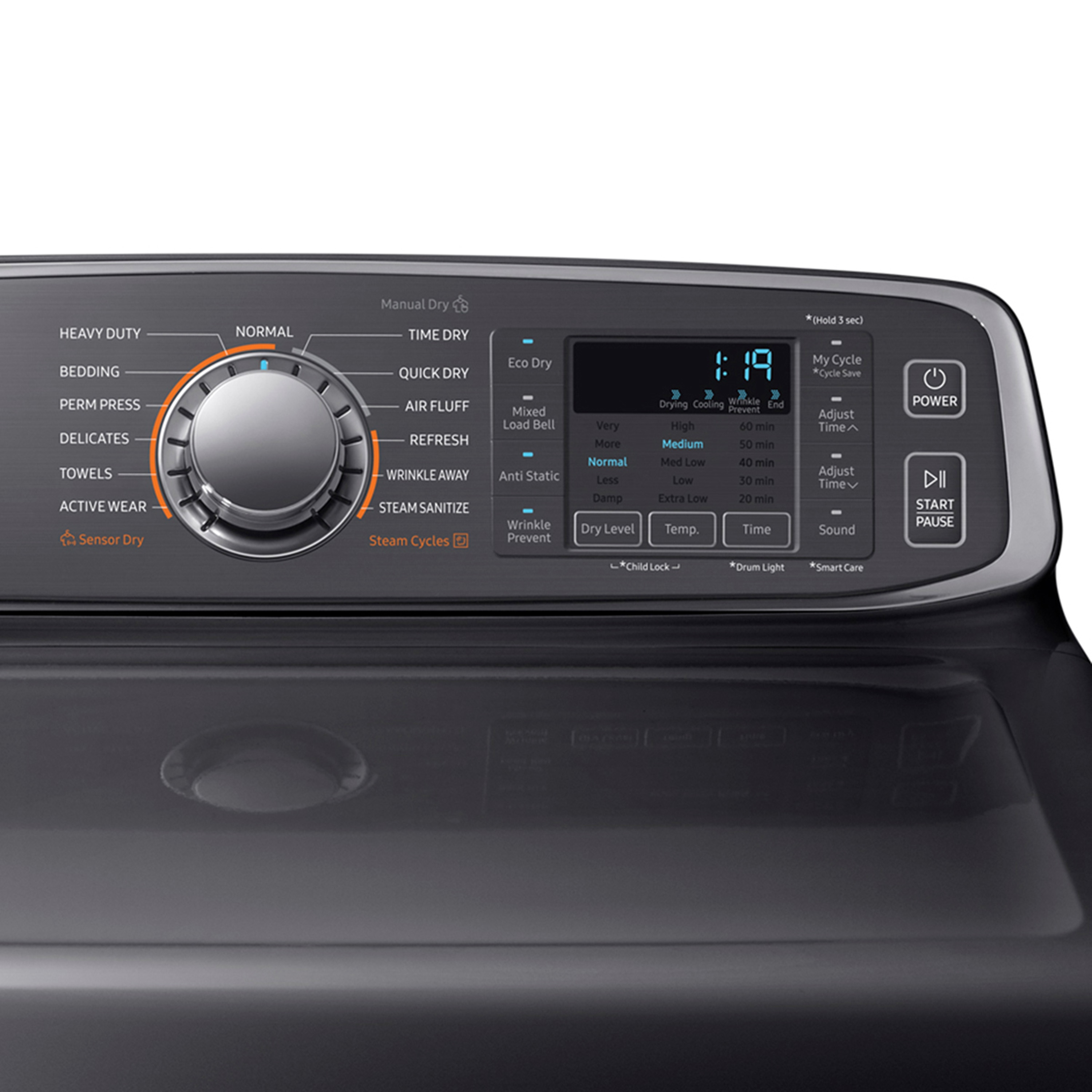 Samsung DVE52M7750V Elec-Dry - View #2