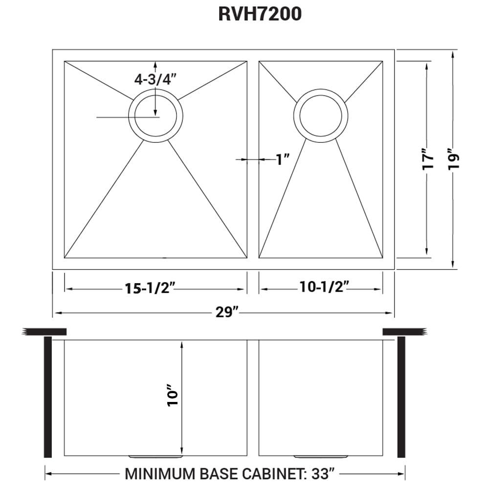 Ruvati RVH7200 Kitchen-Sinks - View #11