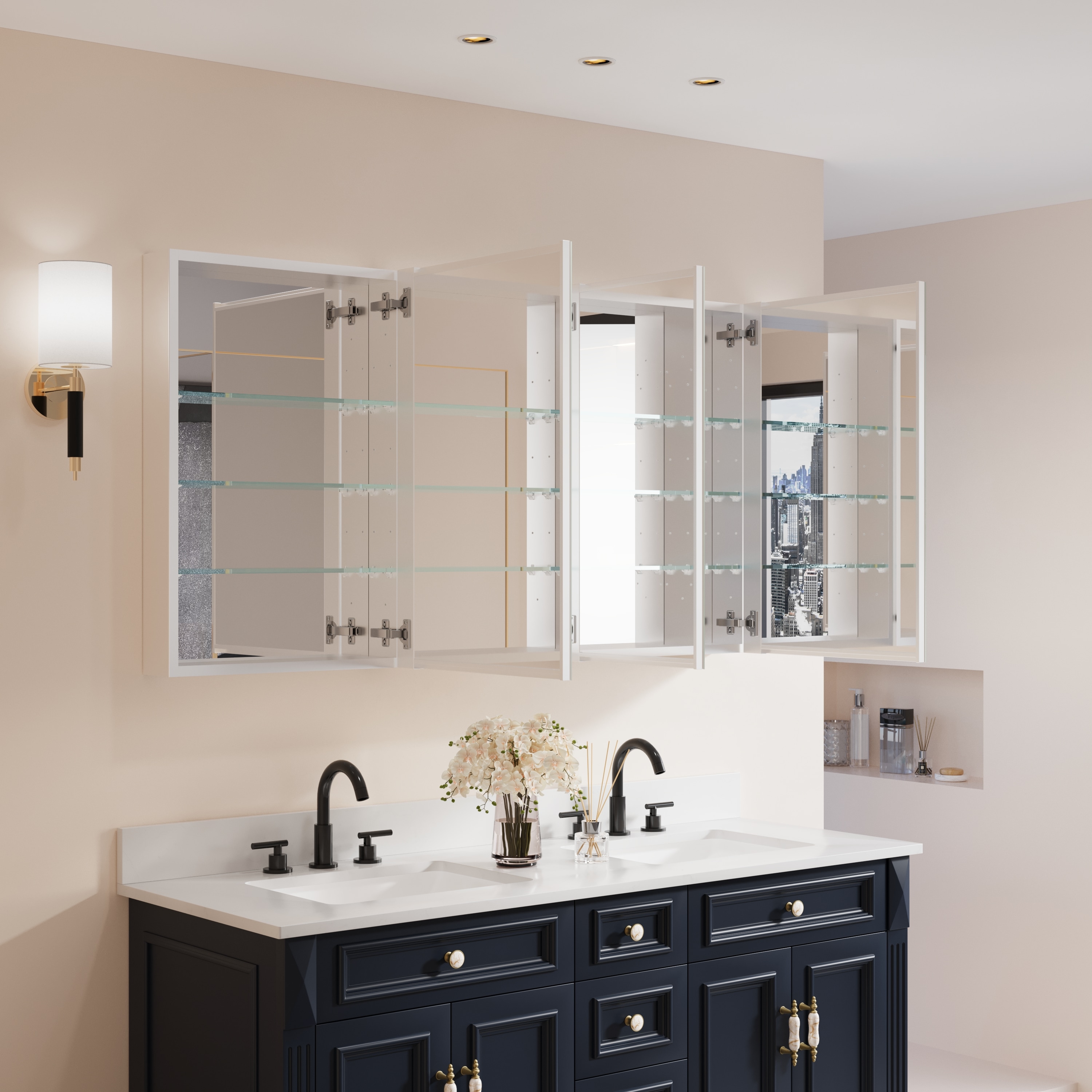Forclover WBSGOS05R-BK Bathroom-Medicine-Cabinets - View #17