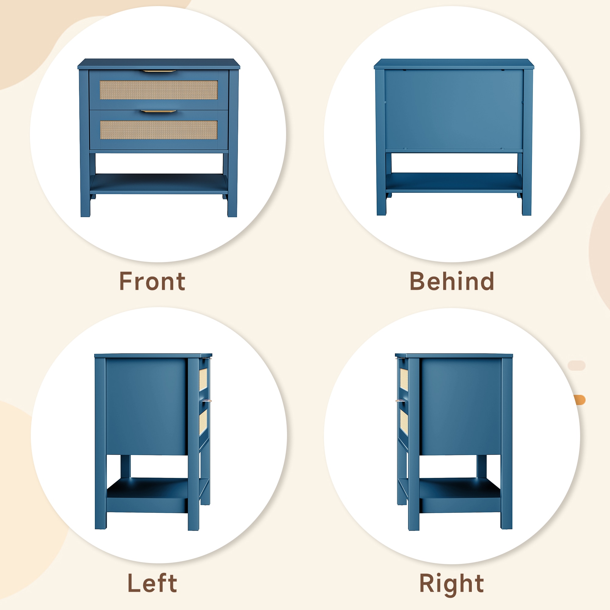 LOVMOR SF-Y-CTG-BL nightstands - View #4