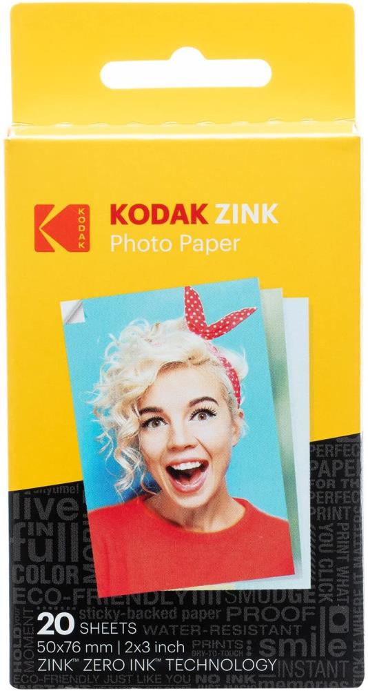  KODAK Step Wireless Mobile Photo Mini Color Printer (White)  Compatible w/ iOS & Android, NFC & Bluetooth Devices, 2x3 : Office Products