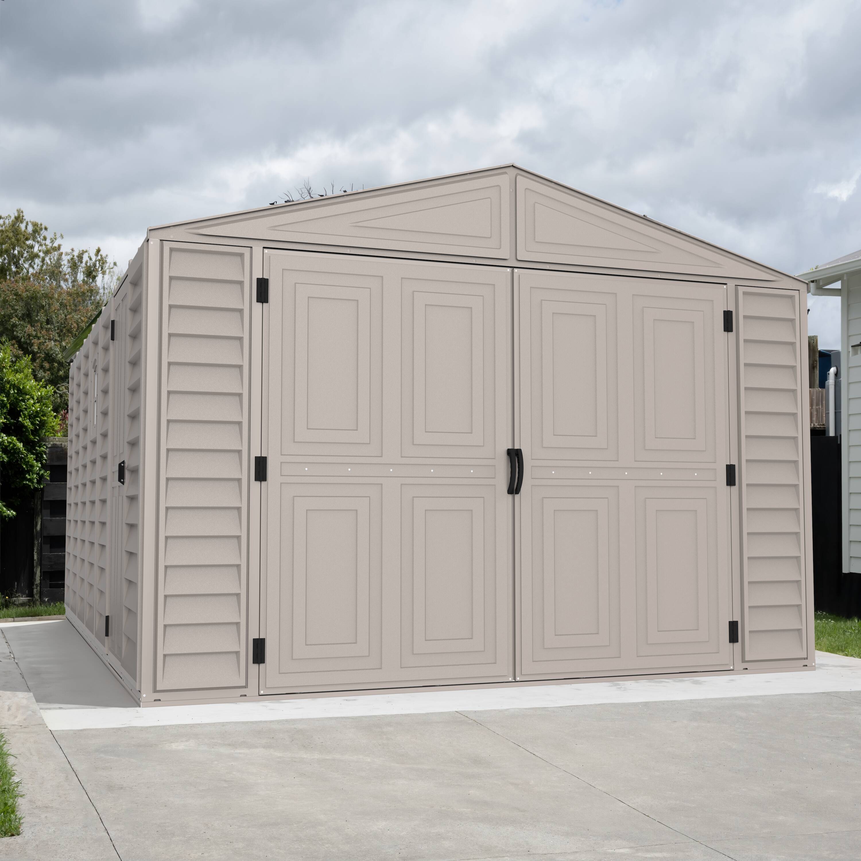 DuraMax Building Products 15126 10-Feet x 18-Feet Metal Single car Garage Building