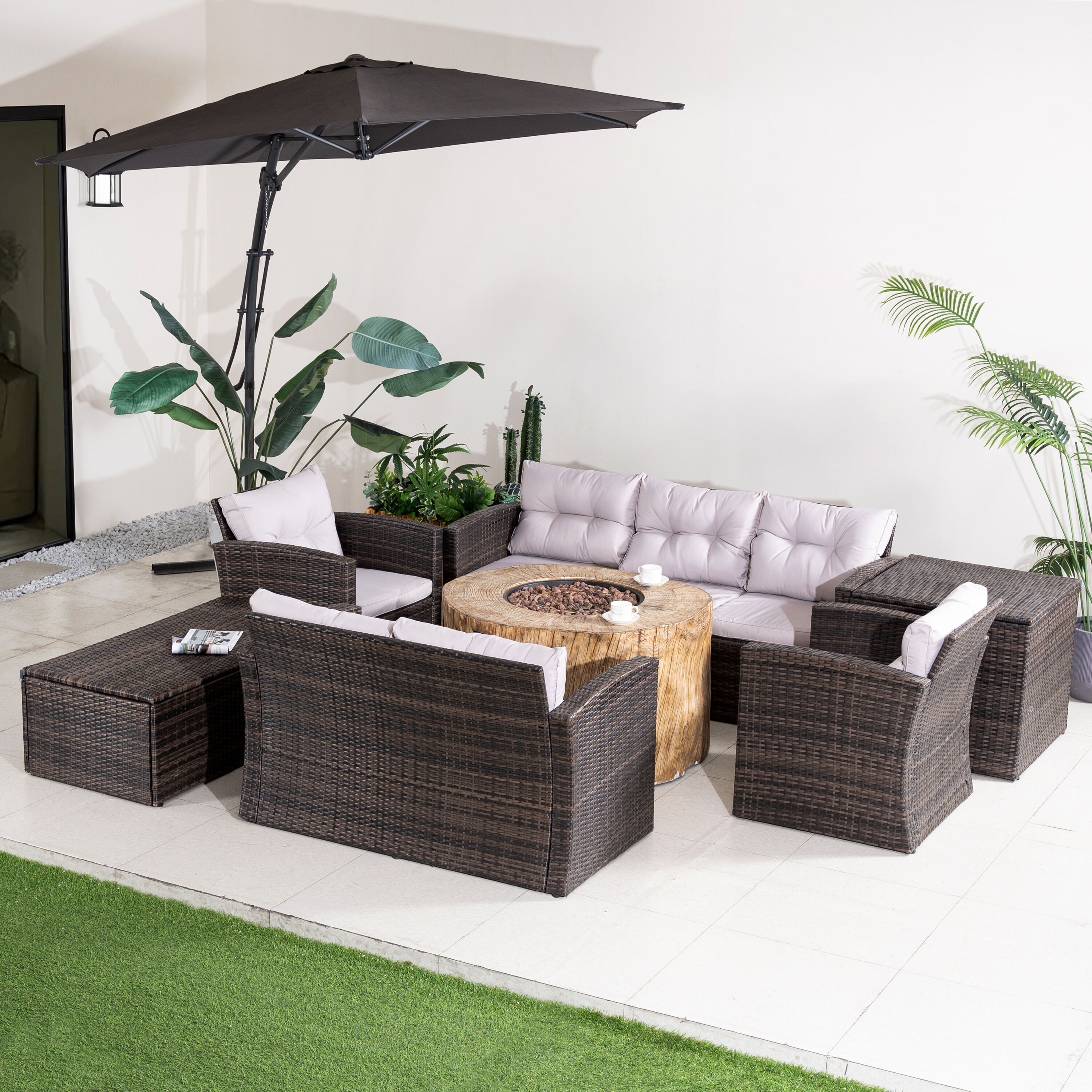Moda Furnishings MAG-1503-2180-B Patio-Conversation-Sets - View #3