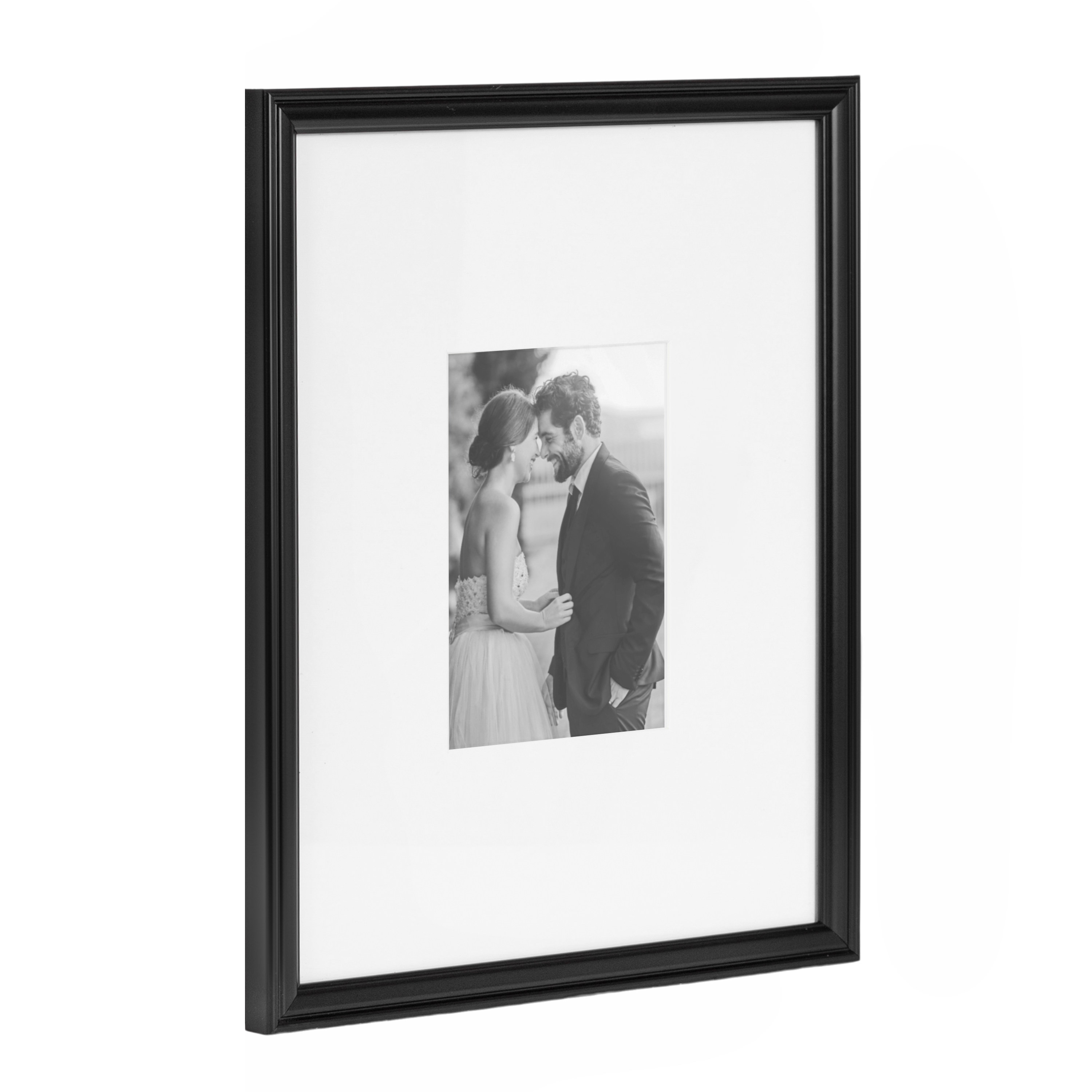 Black Polystyrene 5x7 Wall Photo Frame Set of 3