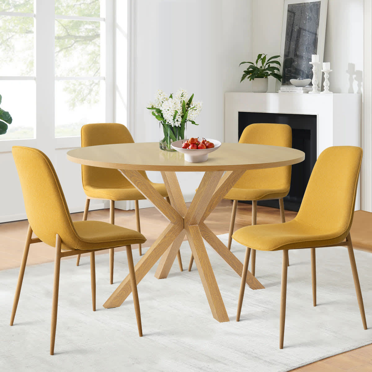 Maison Boucle OLIVER-WD+OSLO-YEL4 Dining-Sets - View #2