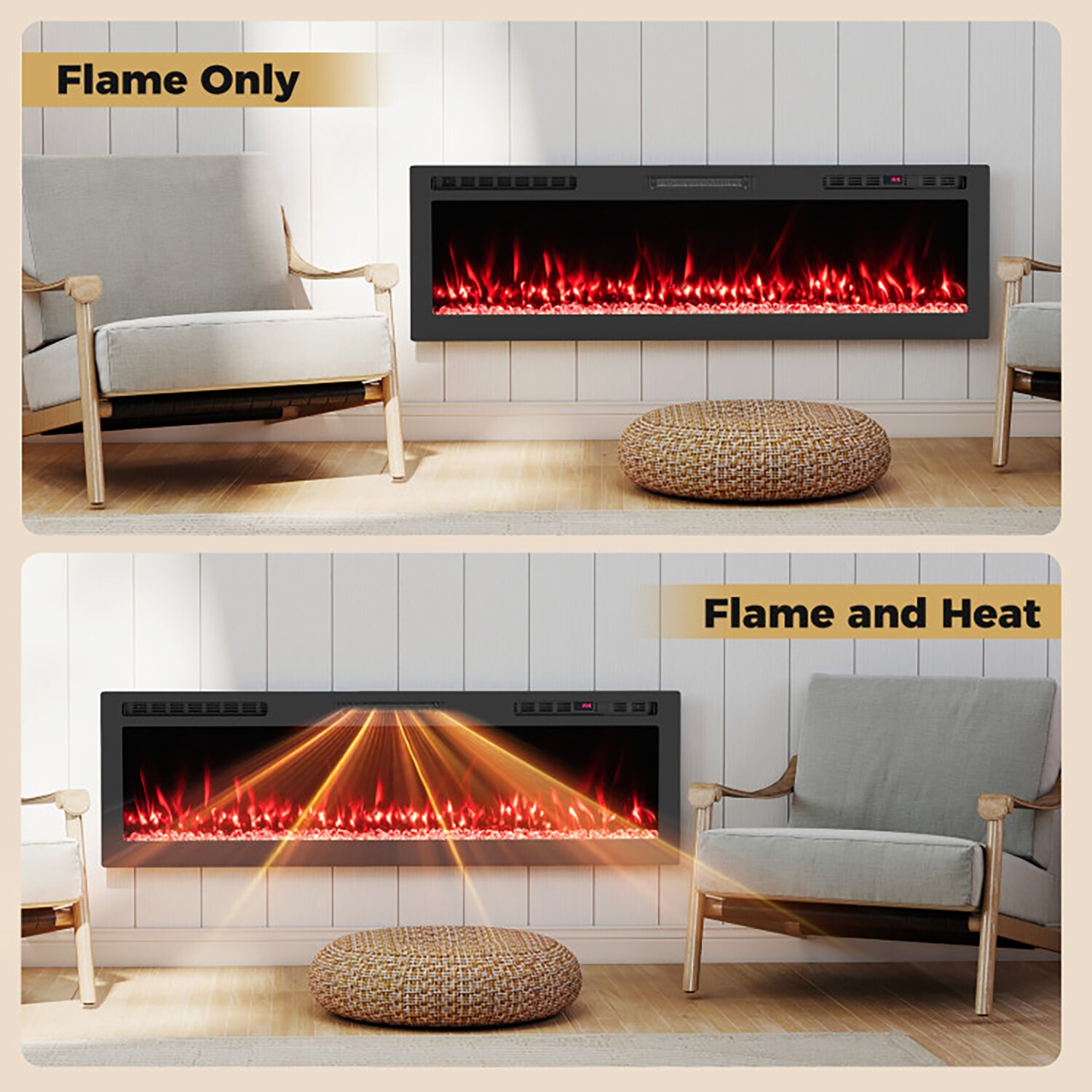 GZMR GZWF-EF60R Electric-Fireplaces - View #4