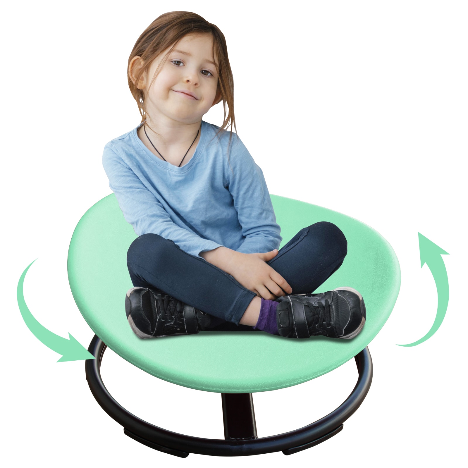 Flynama Kids Sensory Swivel Chair 11-in Green Kids Wobble Chair