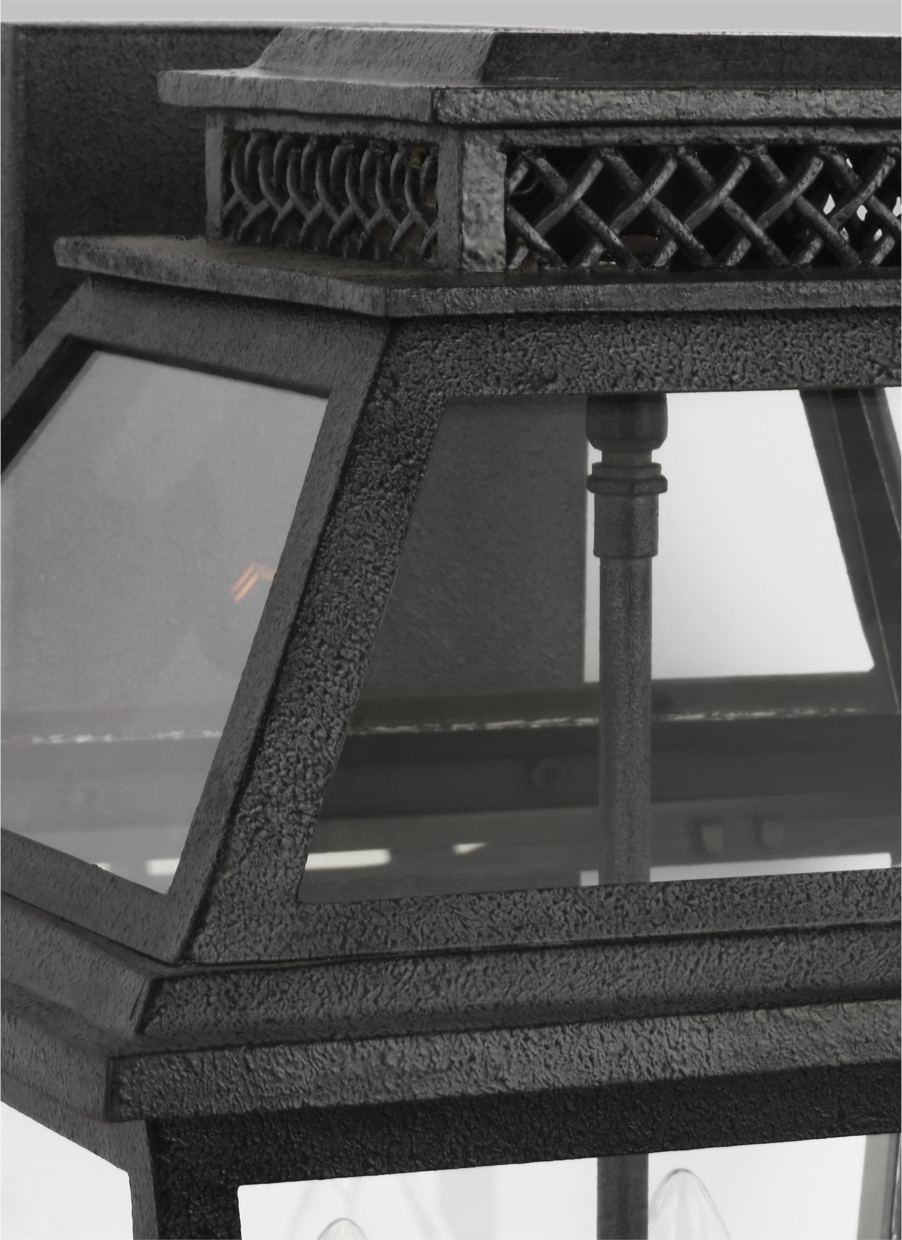 Falmouth Dark Weathered Zinc 4-Light Outdoor Wall Lantern