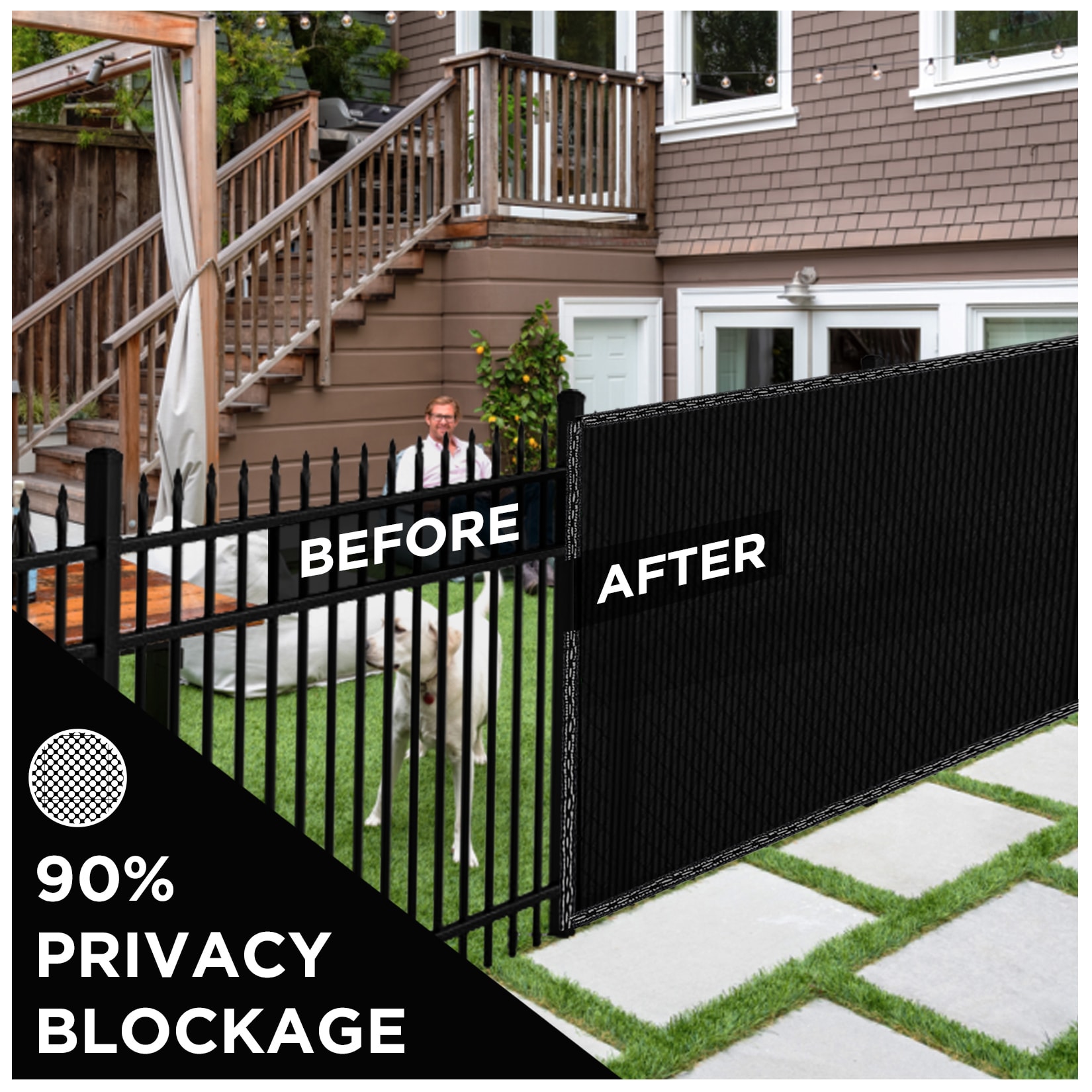 BOEN PN-30068 Chain-Link-Fence-Slats - View #4