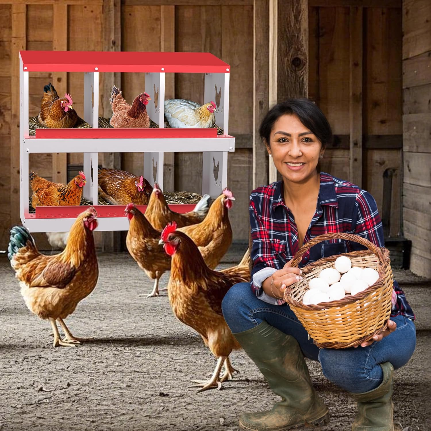 Qeetex GGL-PHO-348SAPGG Chicken-Coops-Rabbit-Hutches - View #2