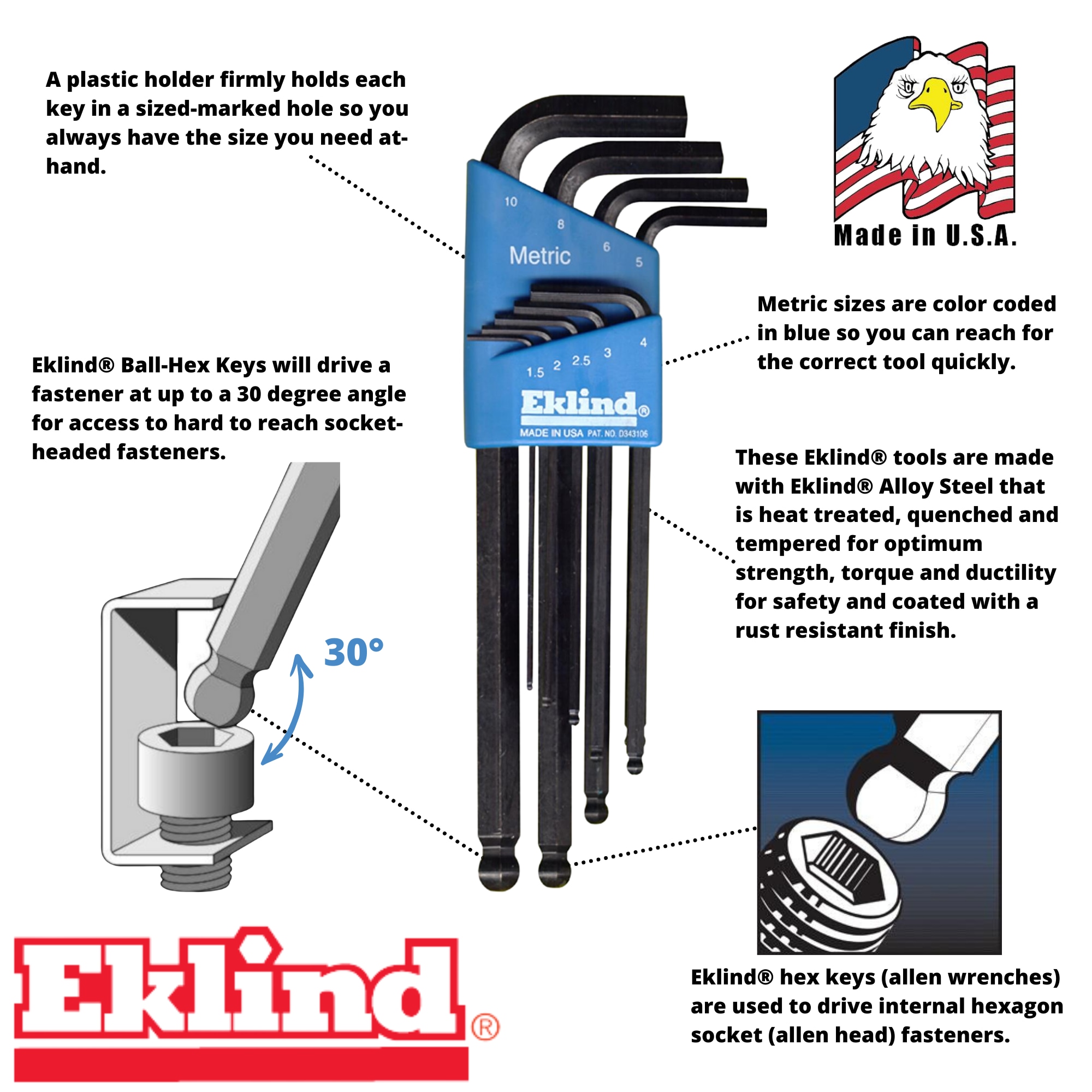Eklind 13609 Hex-Torx-Key - View #4