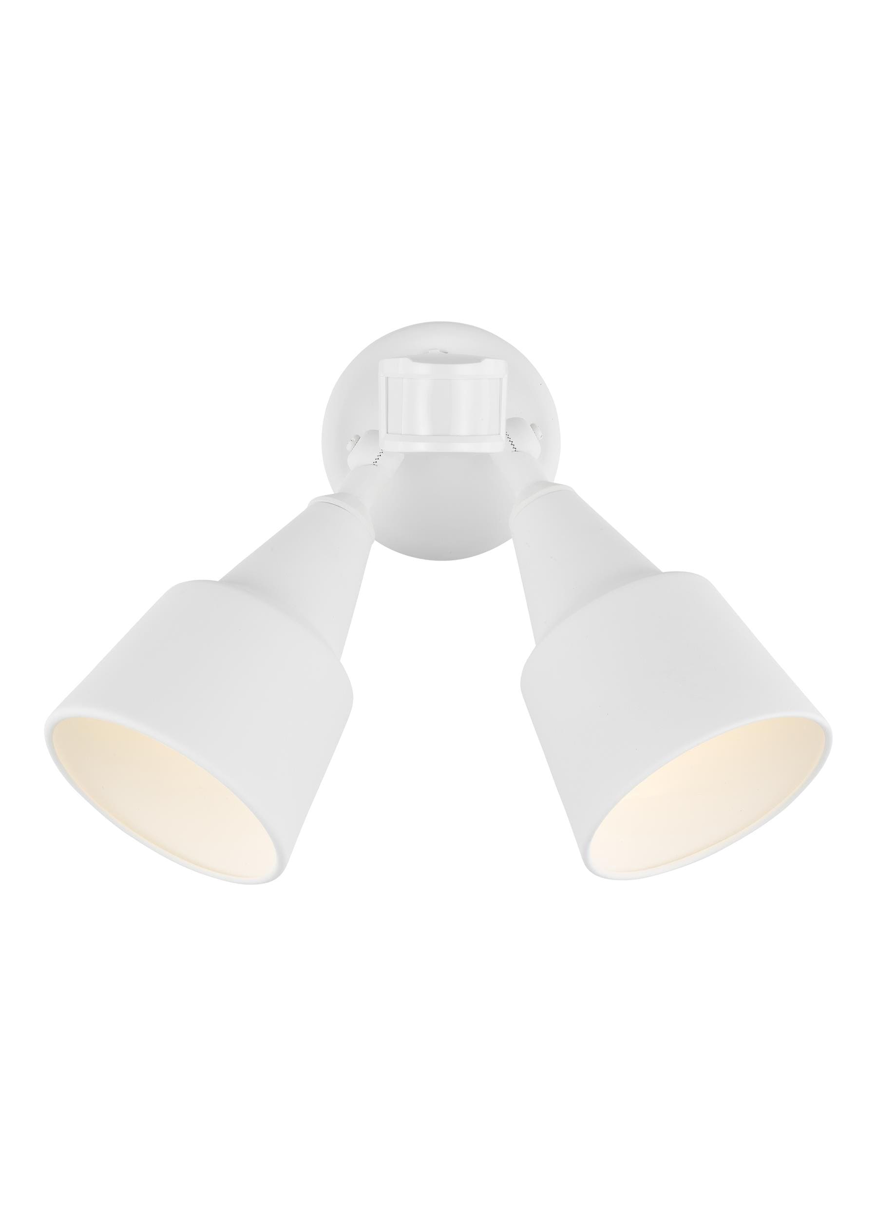Generation Lighting 8560702PMEN3-15 Flood Light 9 -Watt White Hardwired LED Flood light Motion Sensor