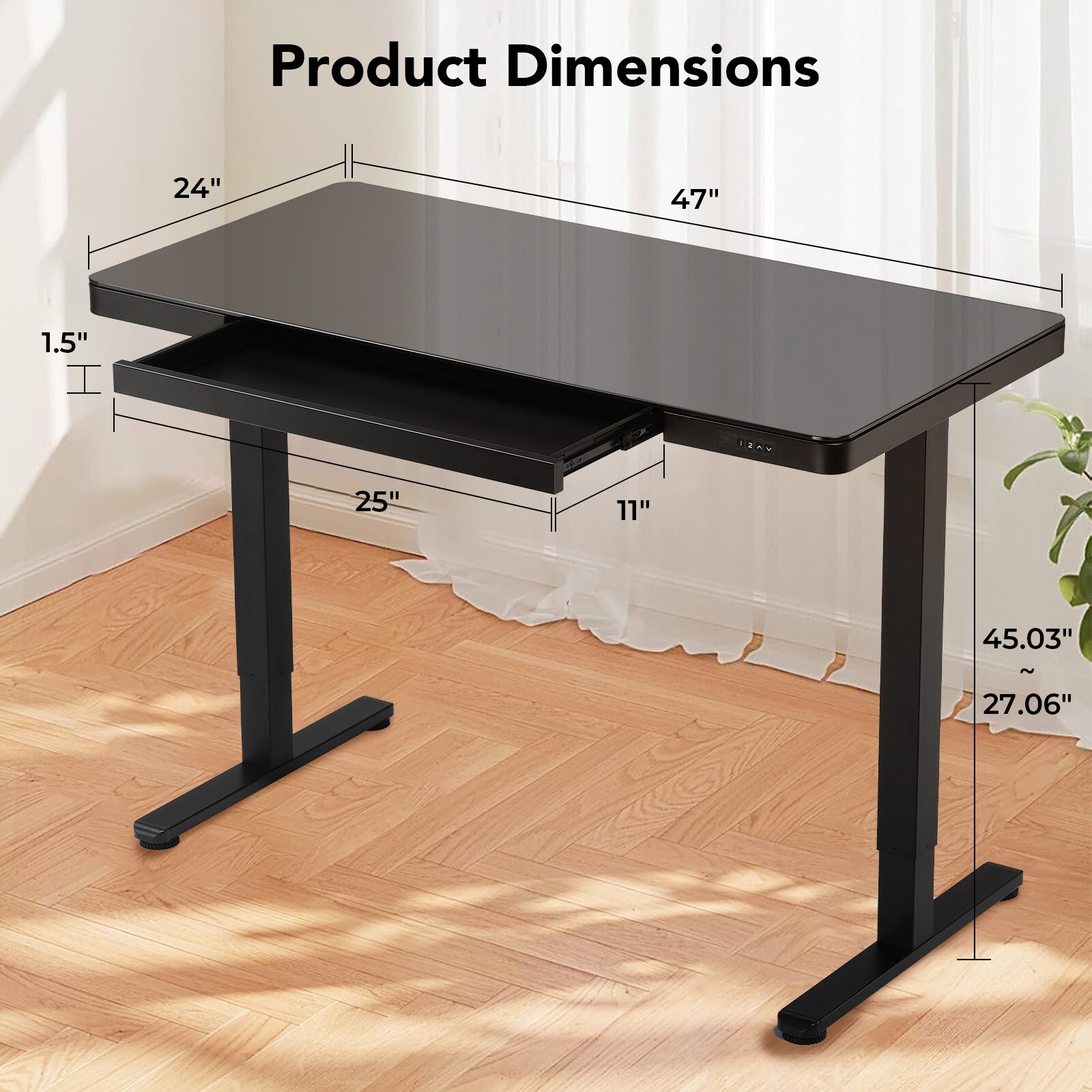 GTPLAYER LOWE-DTS310-120-BLK desks - View #2