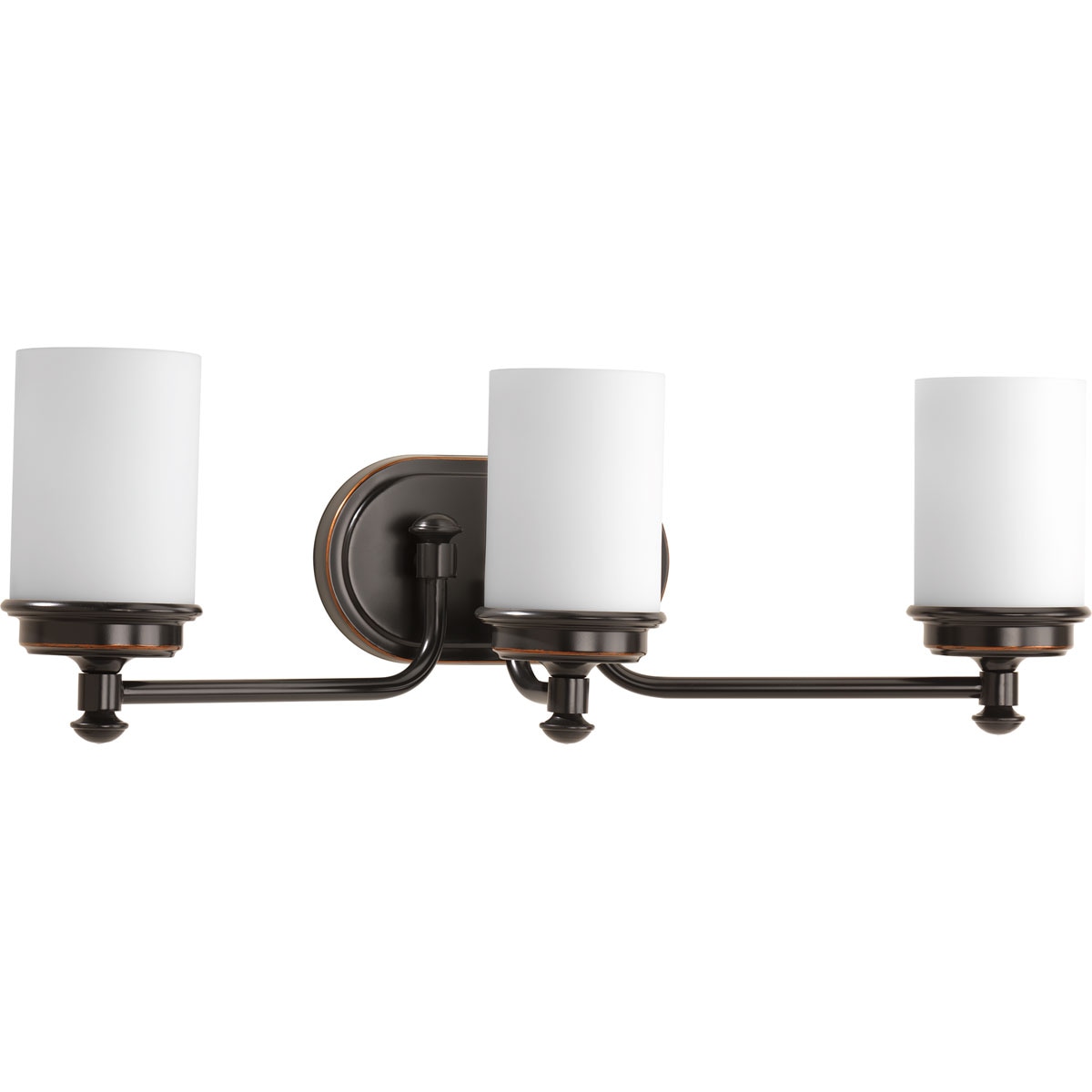 Progress Lighting P300014-139 Glide 24-in 3 -Light Bronze Traditional Vanity light