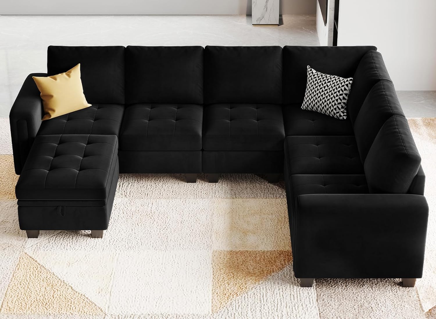 Belffin BF067-A2BCDE-BLACK futons - View #4