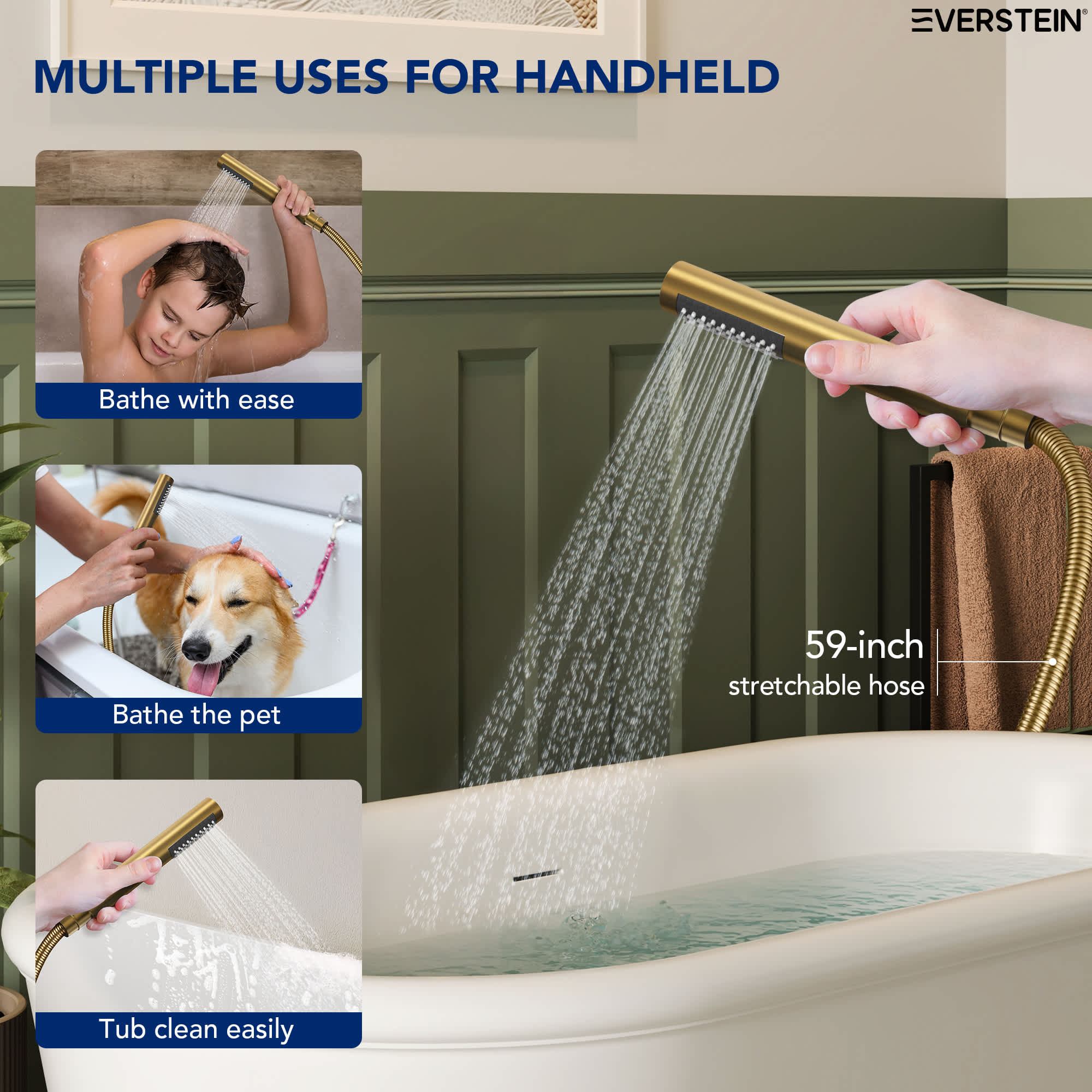 EVERSTEIN SFS-1093-GN Roman-Tub-Faucets - View #8