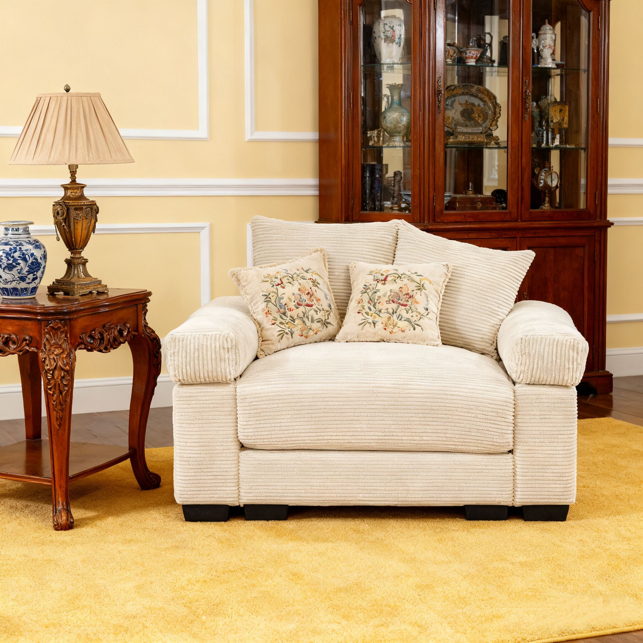 Homy Casa SSQP-01-WH Sofas-Loveseats - View #5