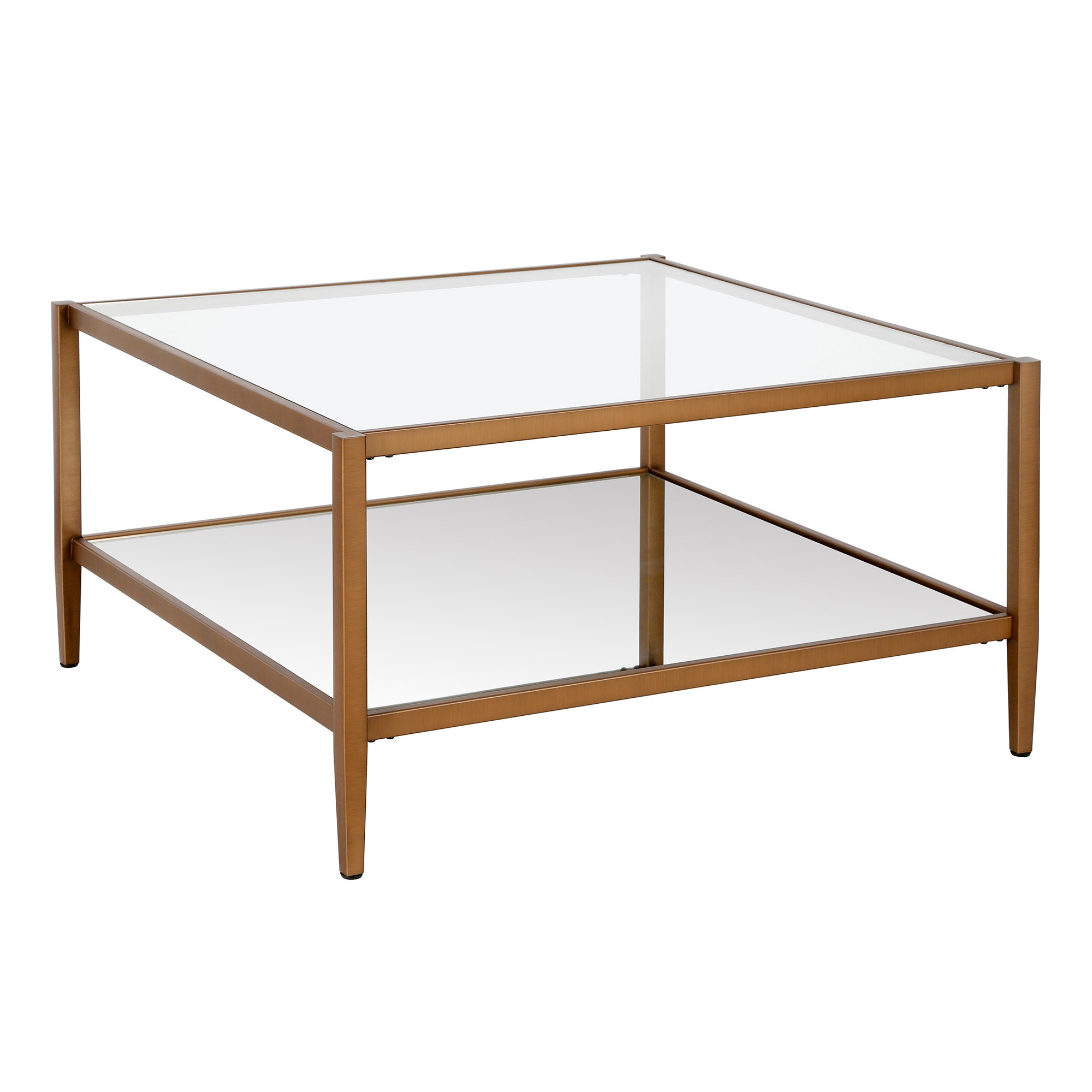 Hailey Home CT0454 Hera Brass/square Metal Modern Coffee Table