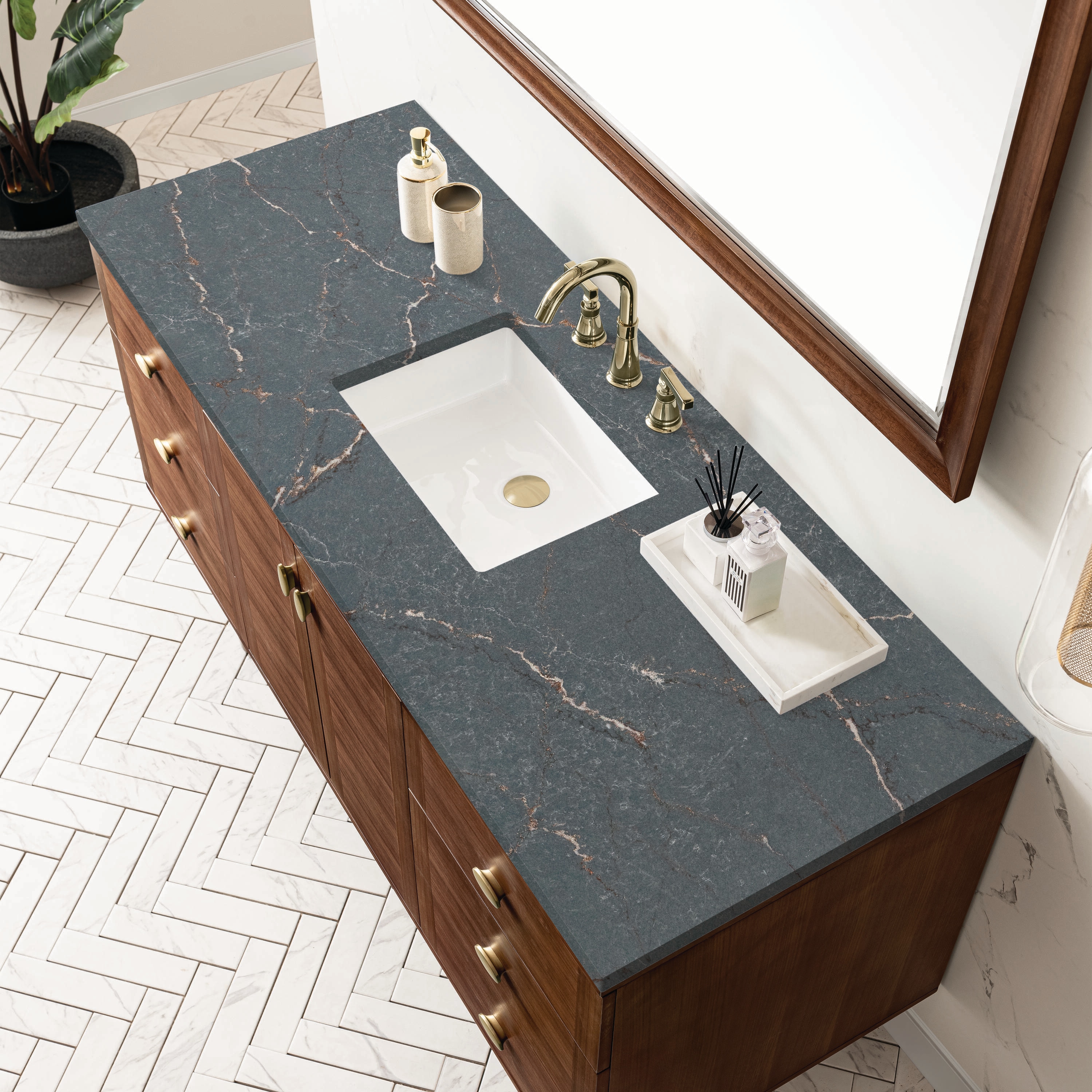 James Martin Vanities 670-V60S-WLT-3PBL Bath-Vanity-Combo - View #8