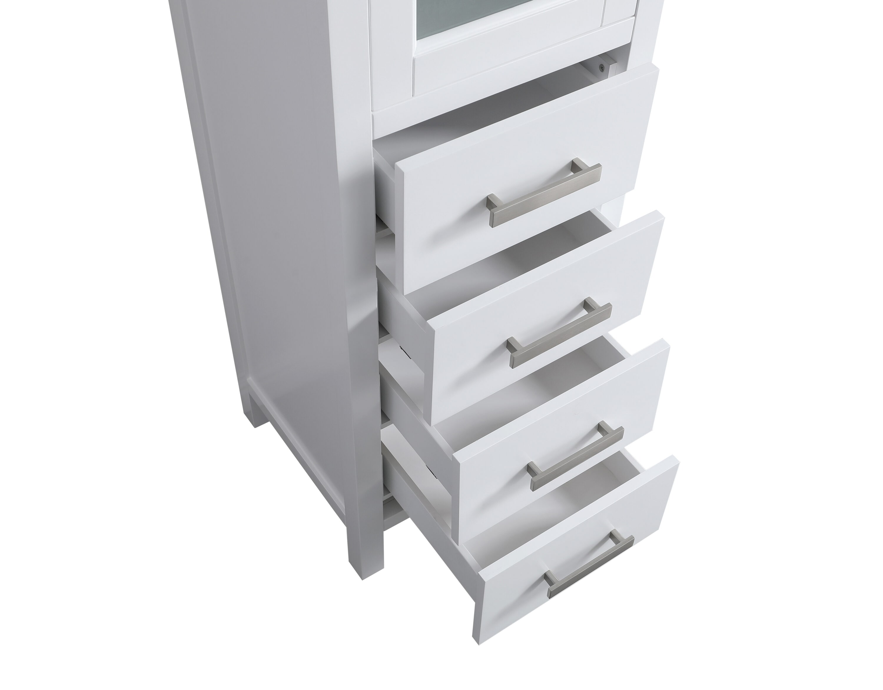 Design Element CAB004-W Linen-Cabinets - View #7