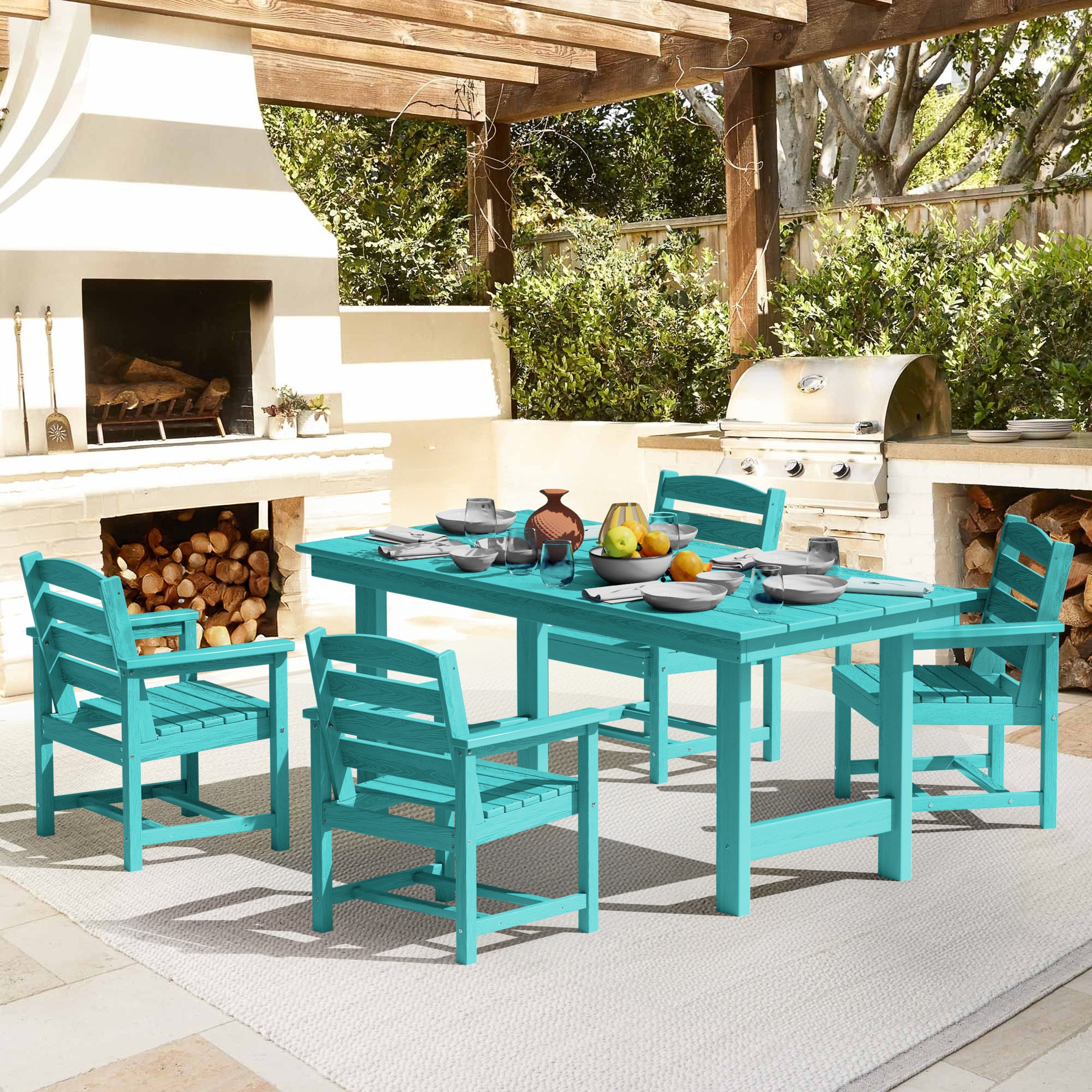 JEAREY PESFJJK-02-BK Patio-Dining-Sets - View #2