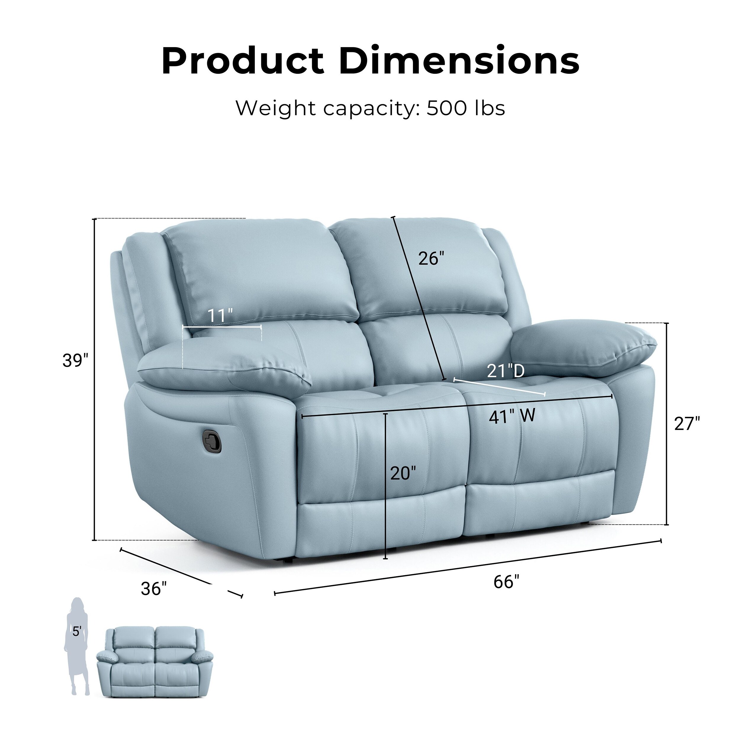 Furniture of America IDF-69003WH-2PC Living-Room-Sets - View #3