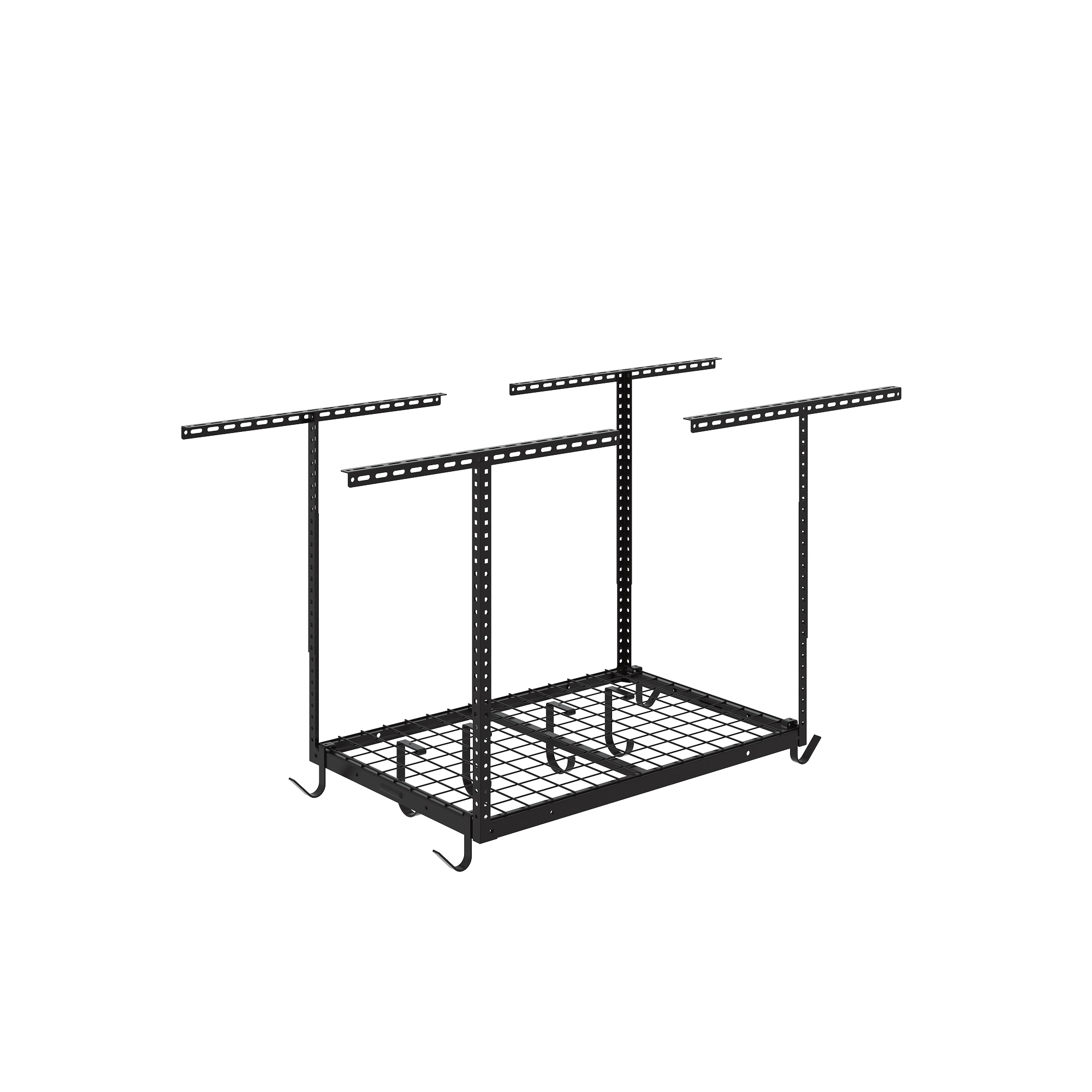 Fleximounts OHK23B-E Adjustable Height Overhead Garage Storage 154-lb in Black Steel ( 24-in W x 36-in D )