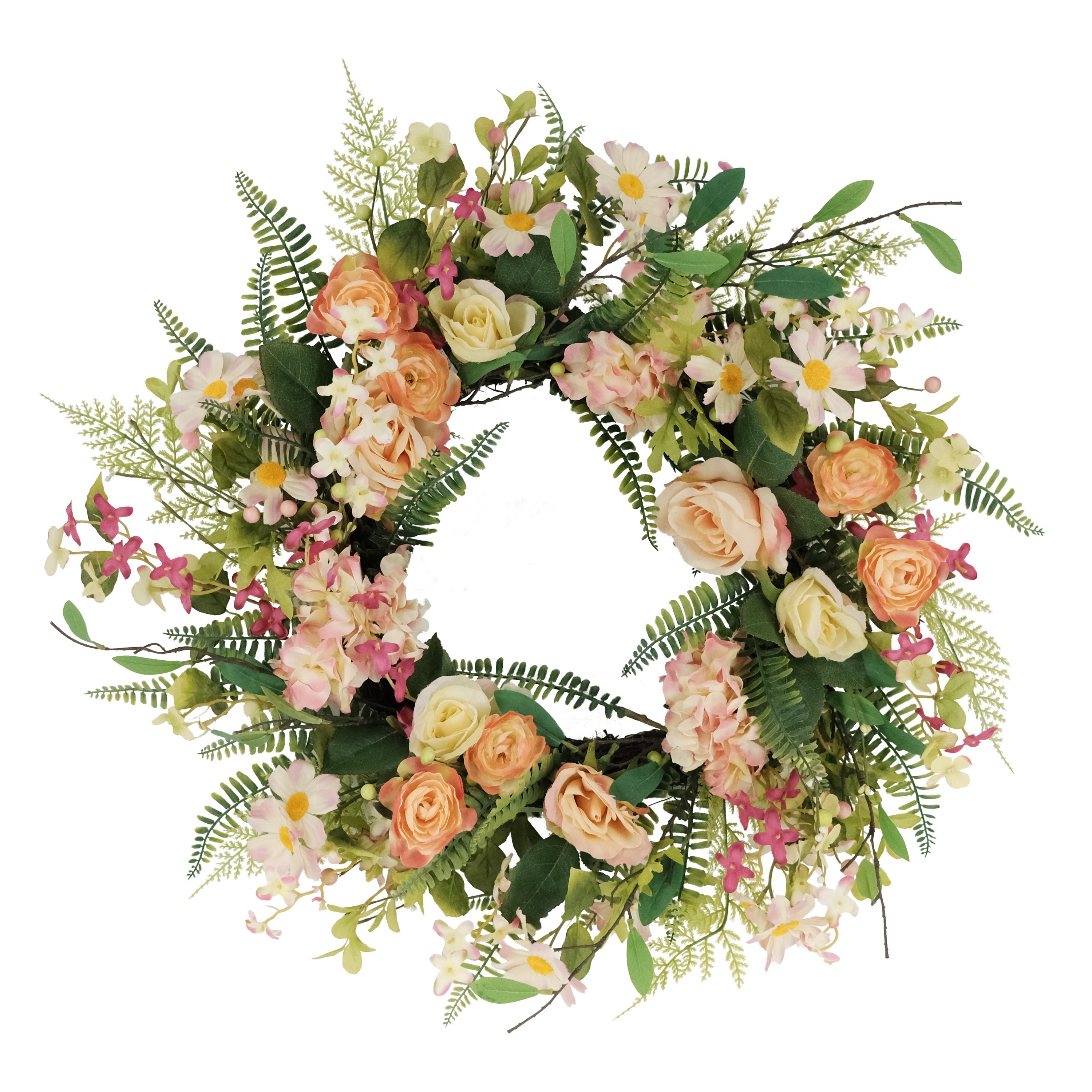 Puleo International 1385A-W24 24-in H Any occasion Hanging decoration Wreath