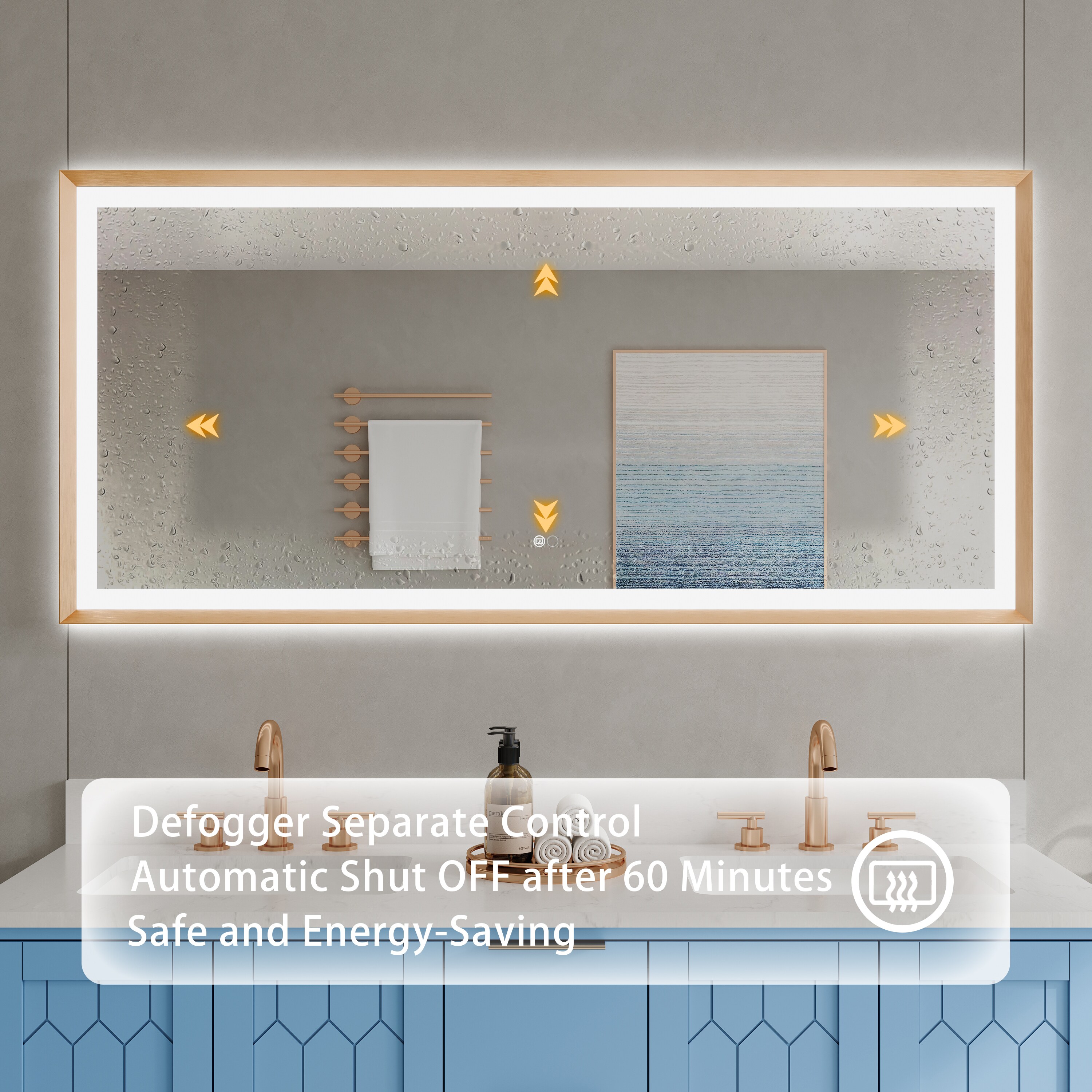 CALVON CLW66028BG Framed-Bath-Mirrors - View #5