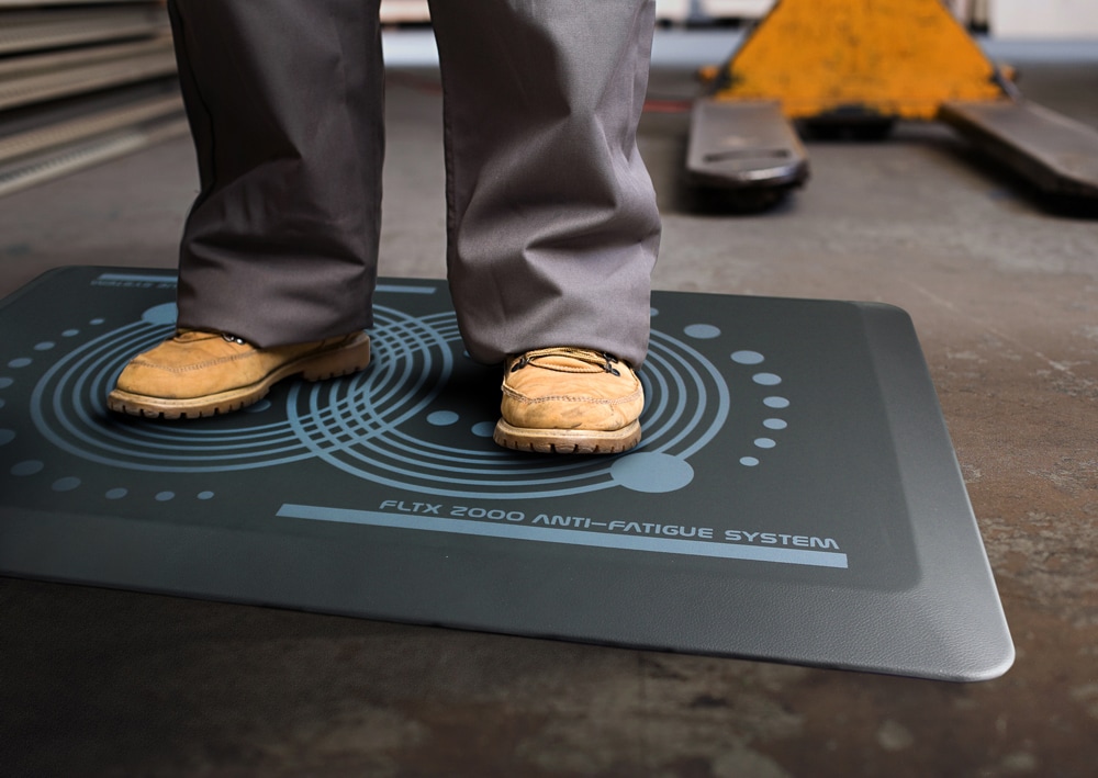 AFS-TEX Active Standing Platform | Premium Anti-Fatigue Comfort Mat With  Foot Massage Roller Balls for Standing Desks