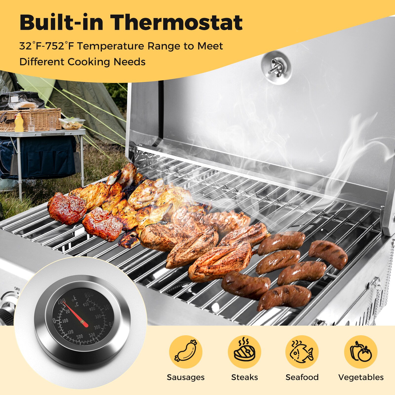 Slickblue D-CO-LS36411PN Tabletop-Grills - View #3