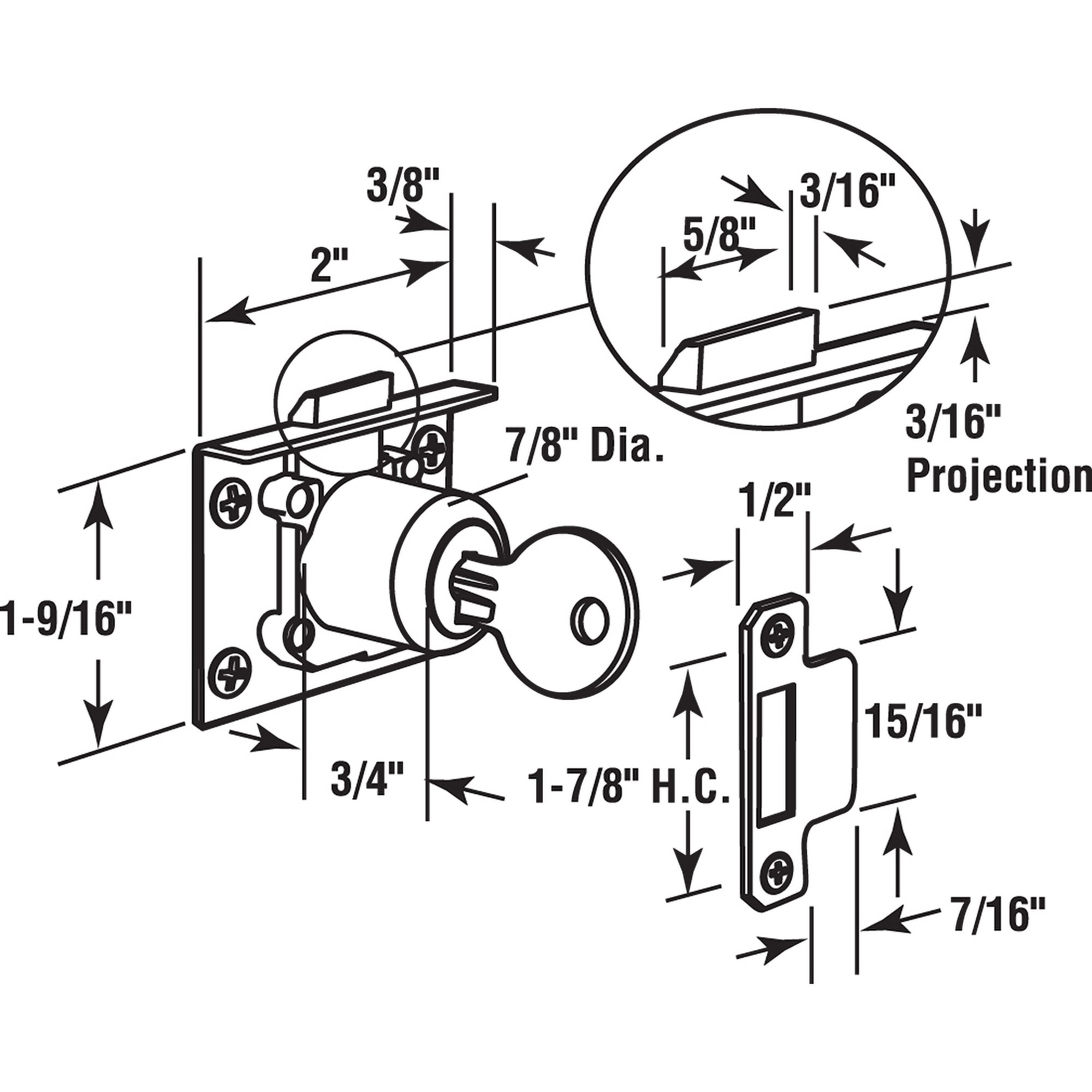 Prime-Line U 10665 Cabinet-Latches - View #2