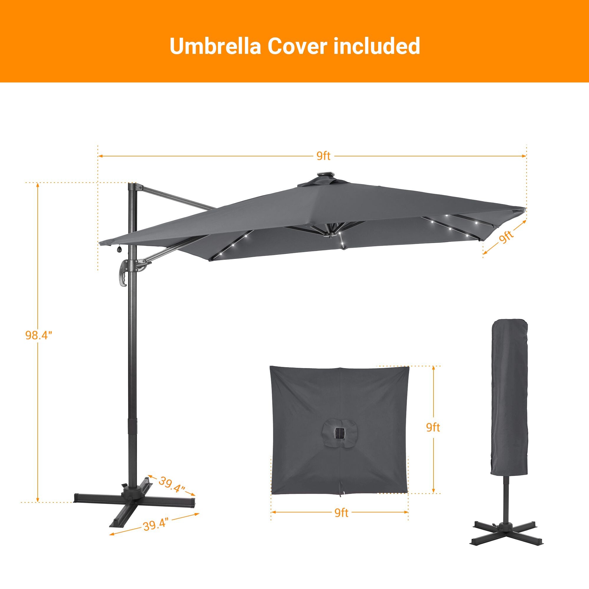 Sonkuki SD-MN99LY-LED Umbrellas-2 - View #2