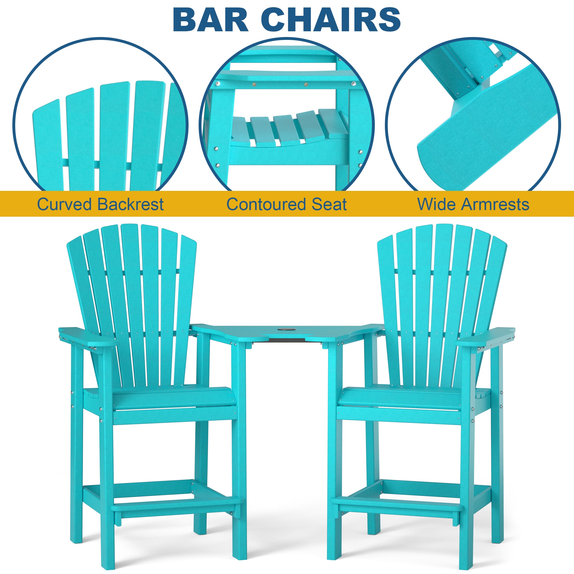 Poly furniture BC-HE01-TU Patio-Chairs - View #3