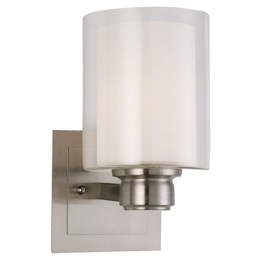 Design House 556134 Oslo 5.5-in W 1 -Light Satin Nickel Wall Sconce