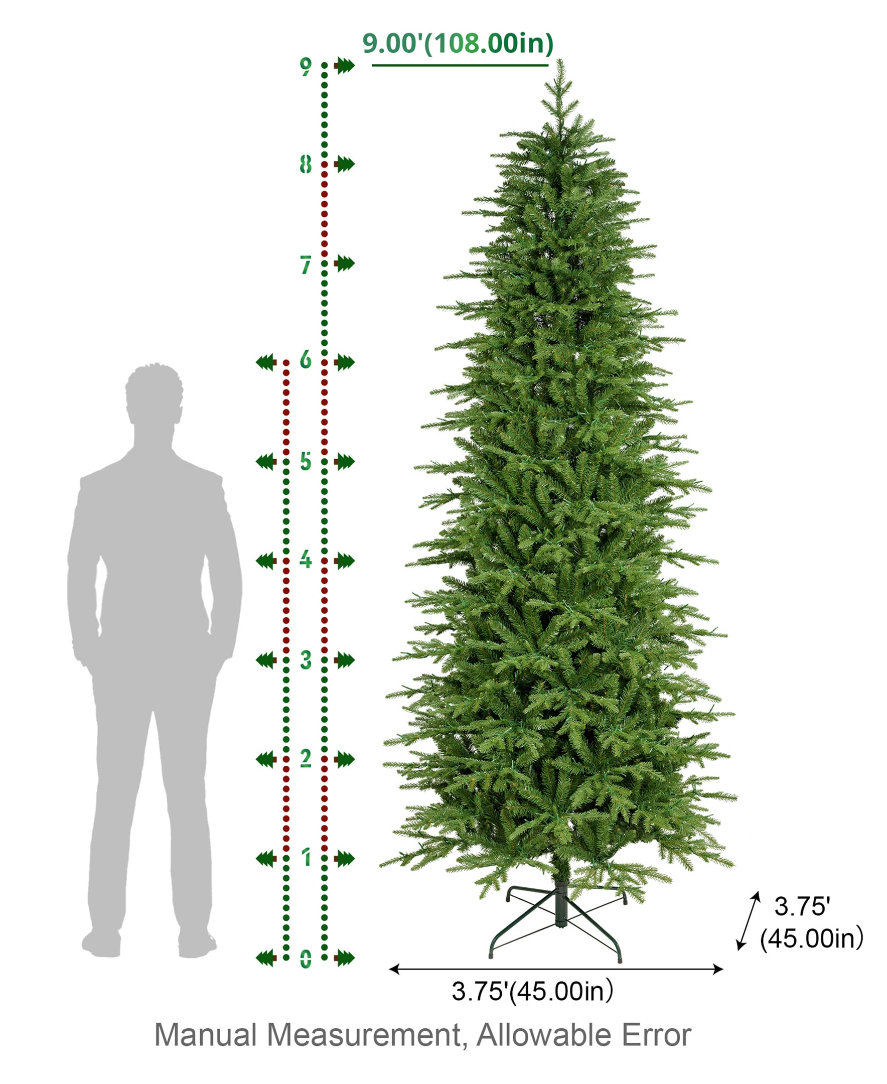 Glitzhome 2014600224 Artificial-Christmas-Trees - View #4