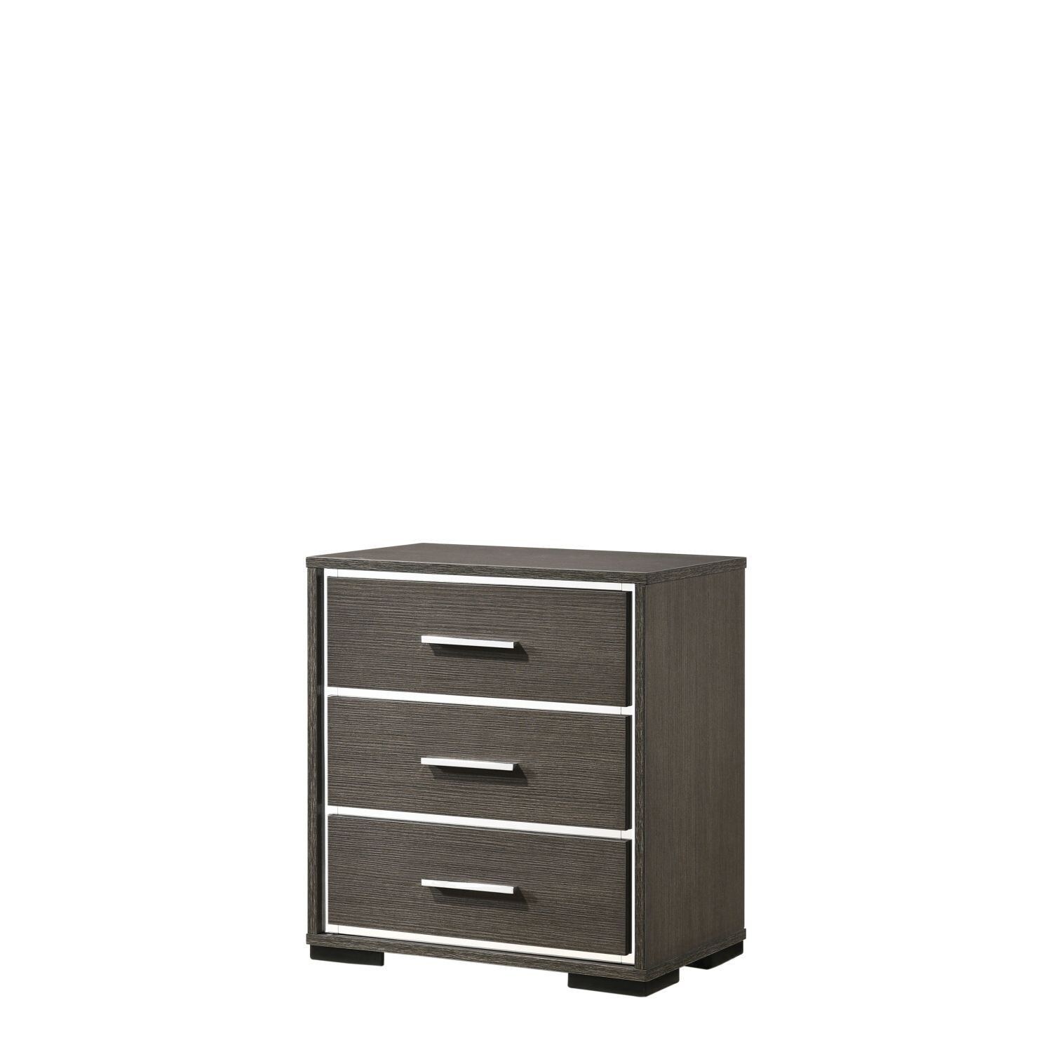JASMODER 27653 Gray Nightstand