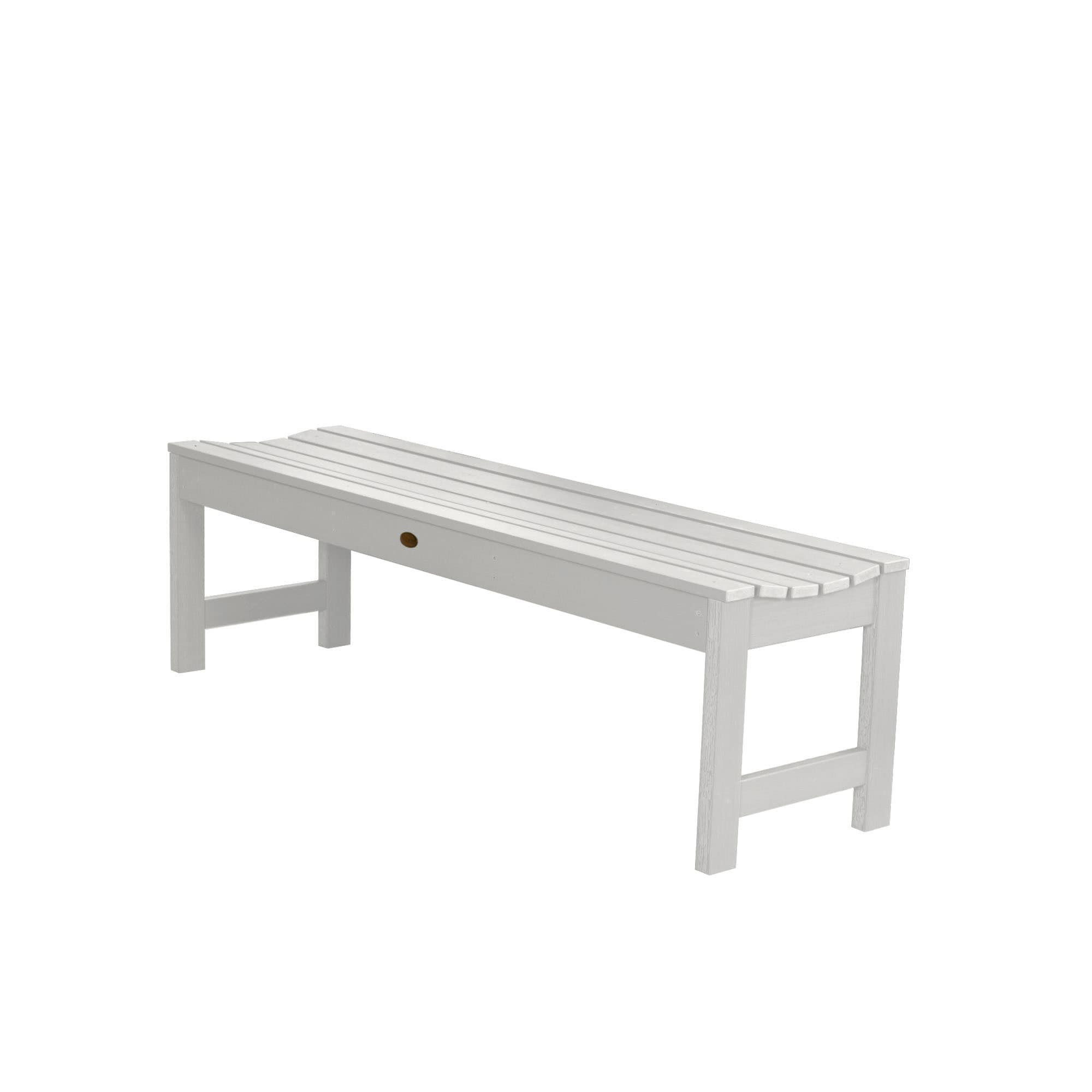 Lehigh Eco-Friendly 5ft White Backless Picnic Bench