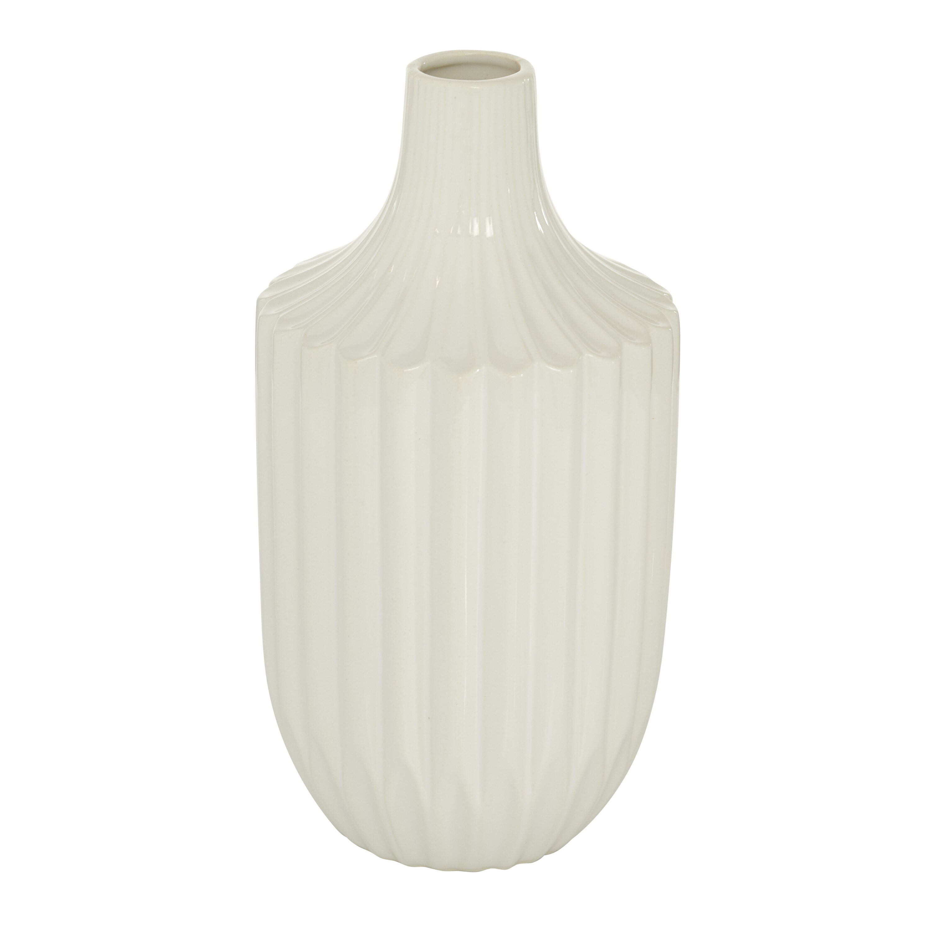 Grayson Lane White Stone Modern Vase at Lowes.com