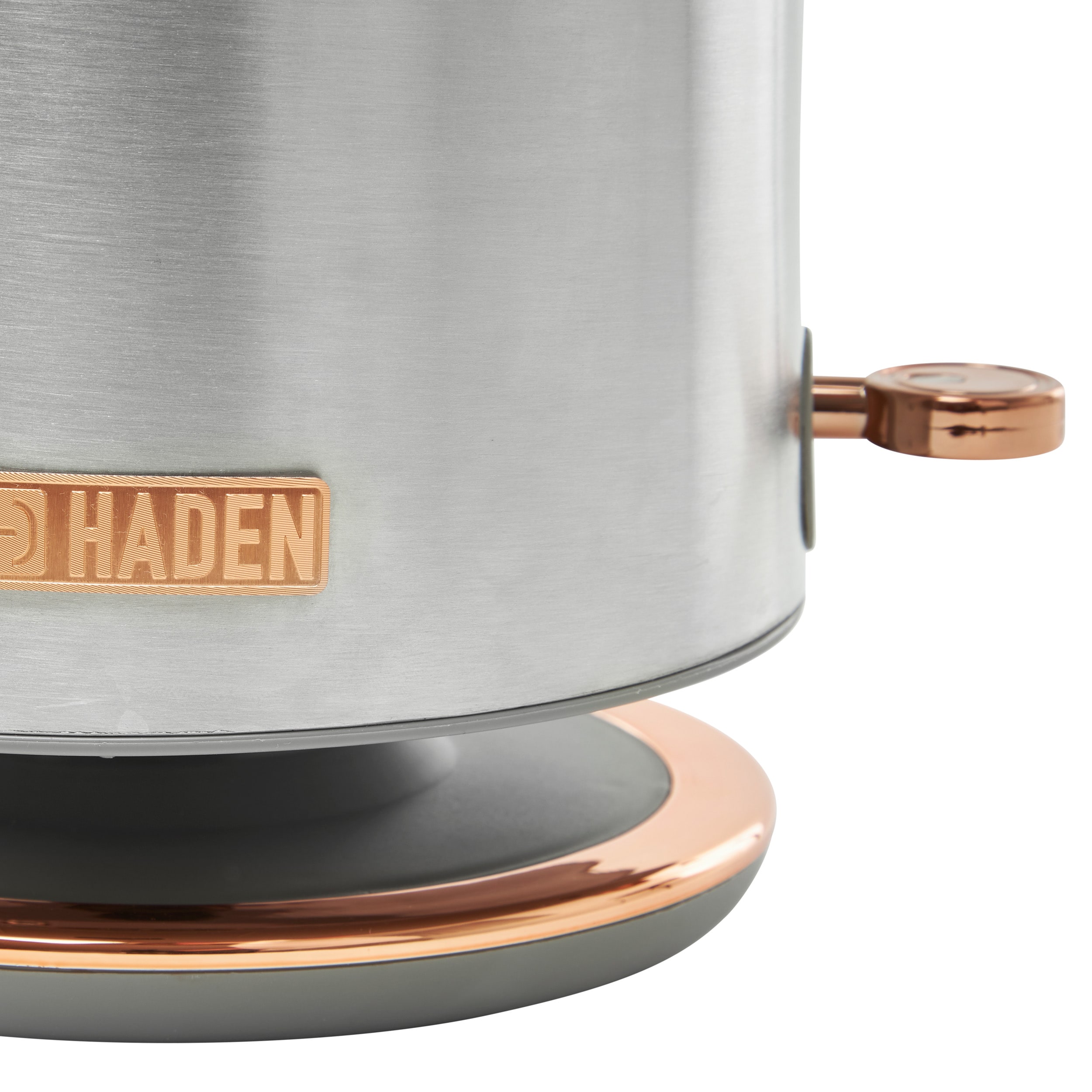 Haden Heritage 1.7 Liter Stainless Steel Electric Kettle, Steel / Copper -  75103