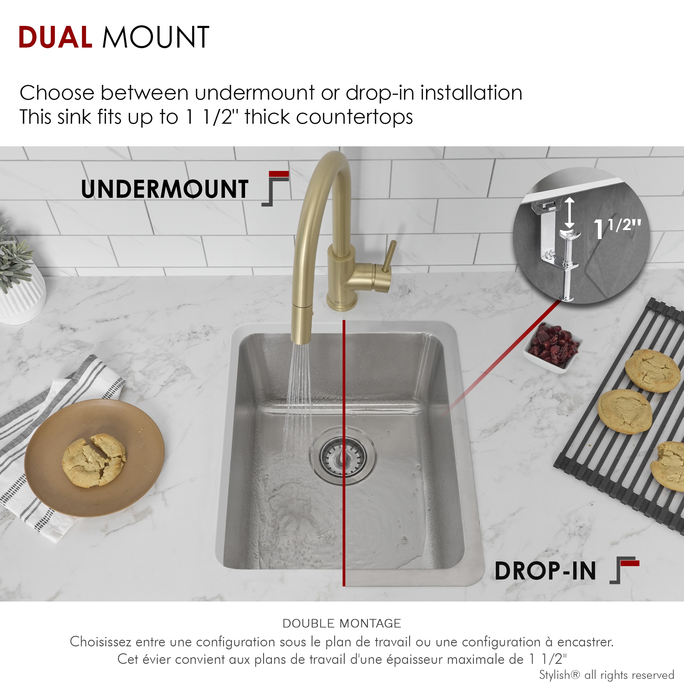Stylish S-405T Kitchen-Sinks - View #10
